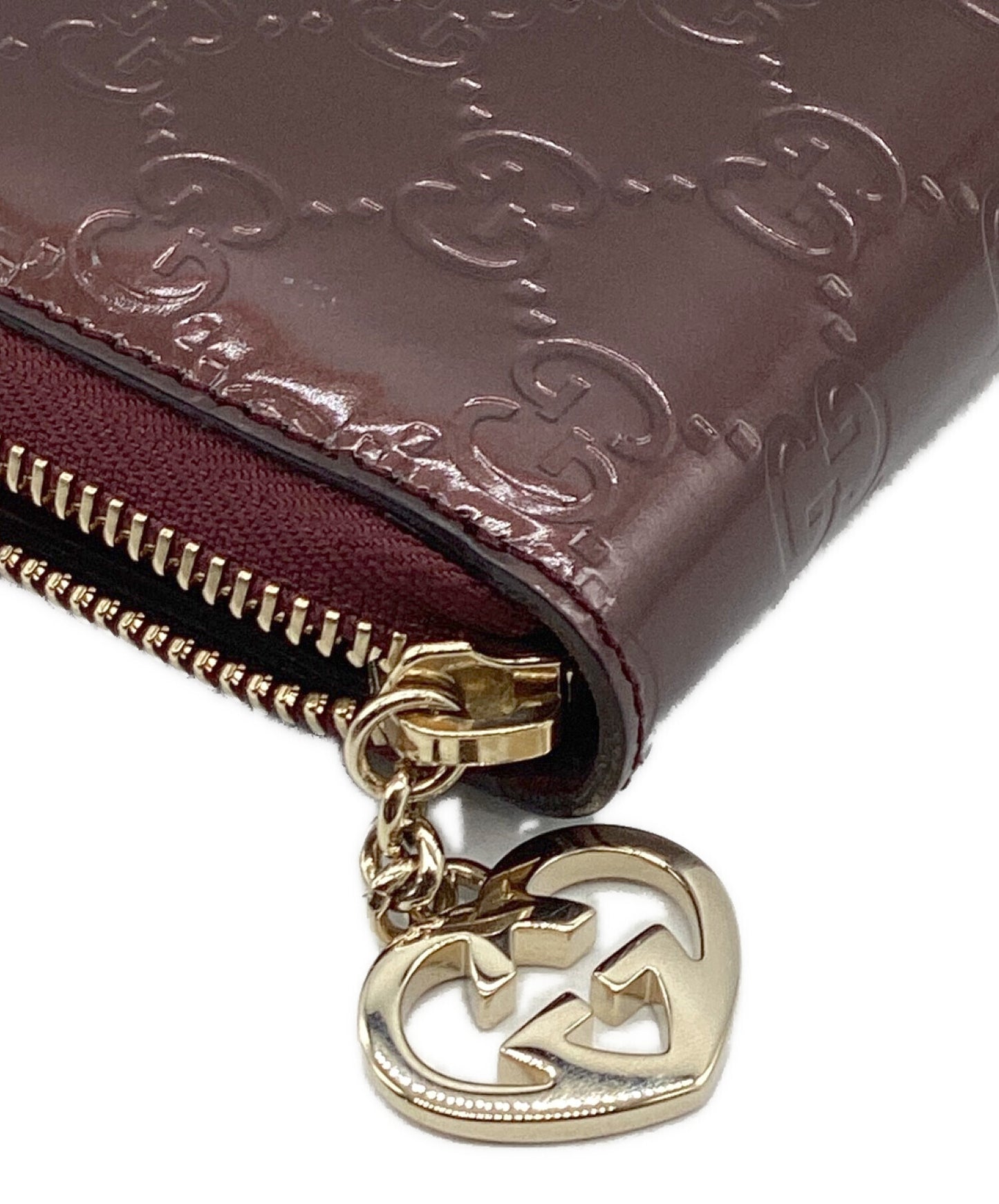 [Pre-owned] GUCCI Lovely Round Zipper Long Wallet 282477