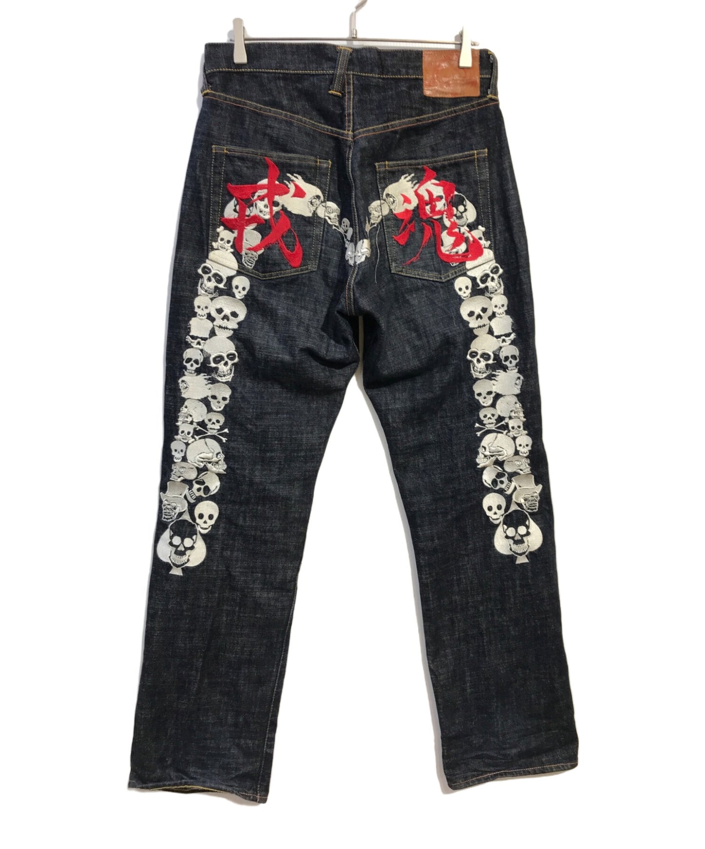 [Pre-owned] EVISU Martial Spirit Skull Denim Pants