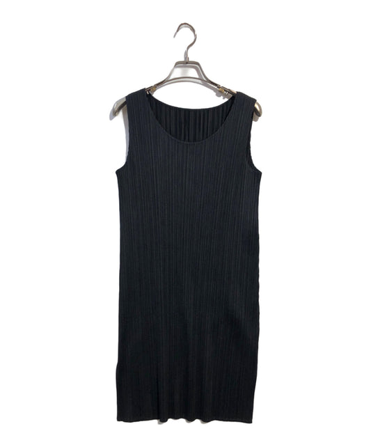 [Pre-owned] PLEATS PLEASE Pleated Tight Sleeveless Dress PP55-JT104