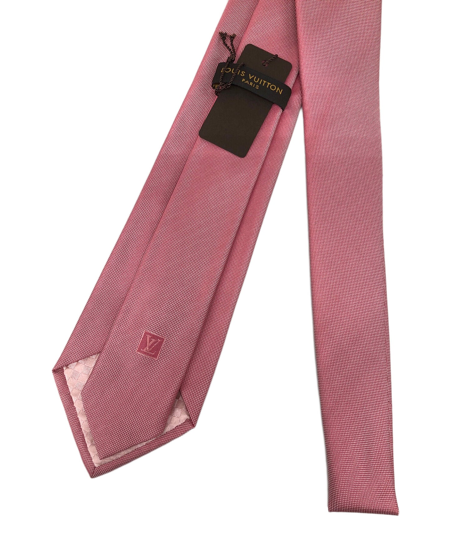 [Pre-owned] LOUIS VUITTON LV logo embroidered tie