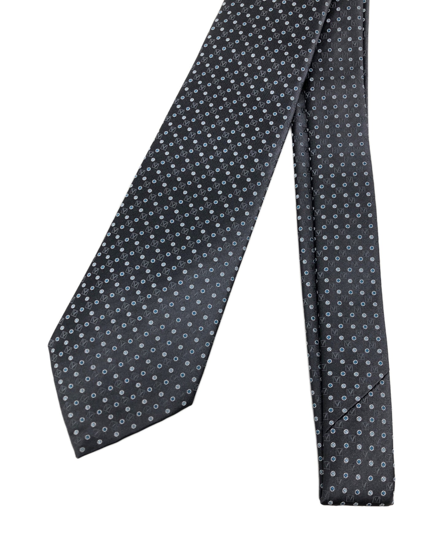[Pre-owned] LOUIS VUITTON Gaston V logo tie