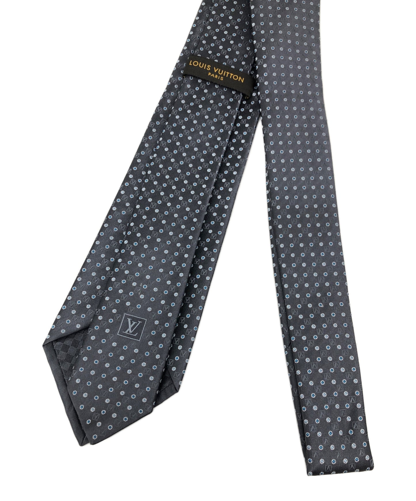 [Pre-owned] LOUIS VUITTON Gaston V logo tie