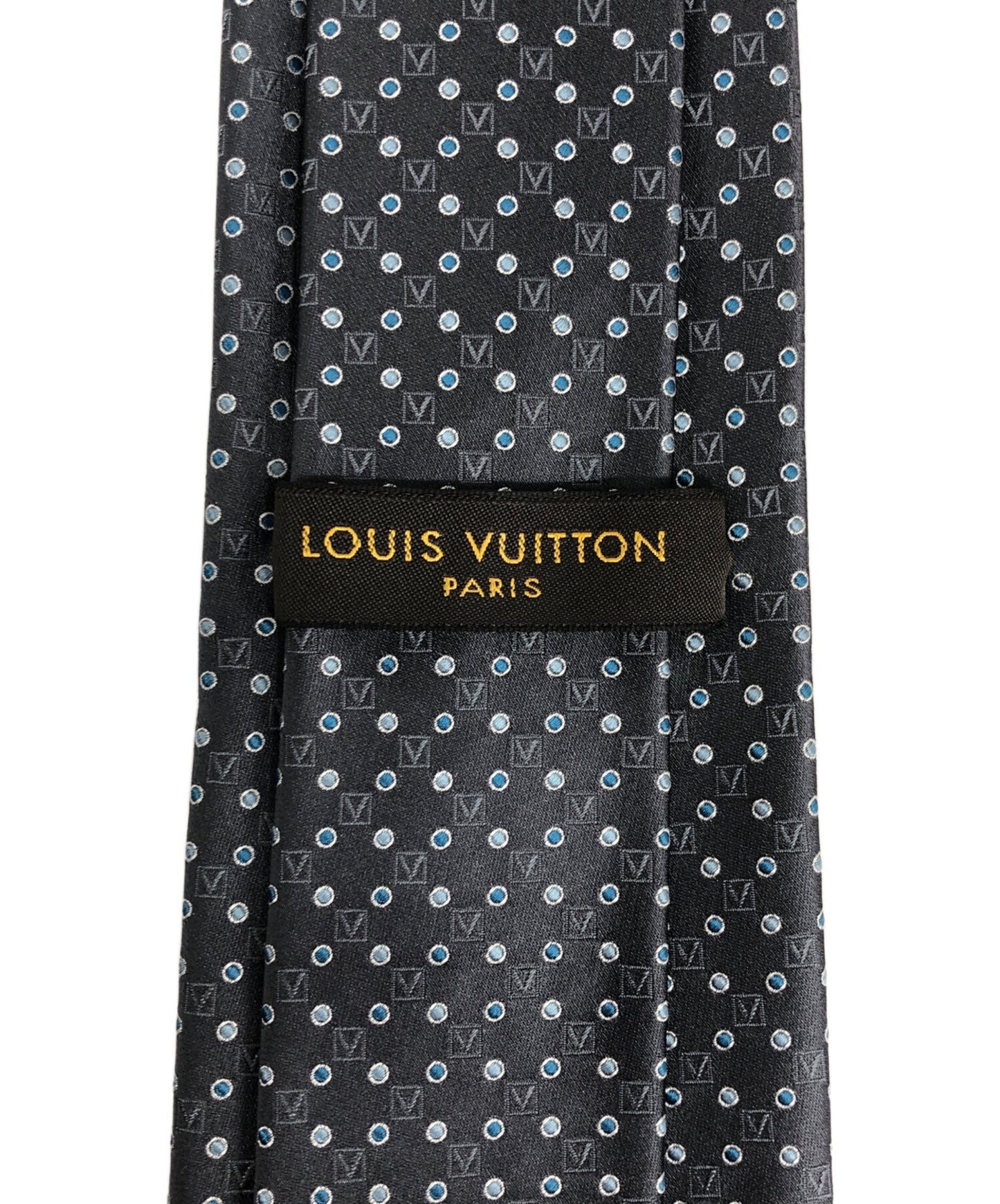 [Pre-owned] LOUIS VUITTON Gaston V logo tie