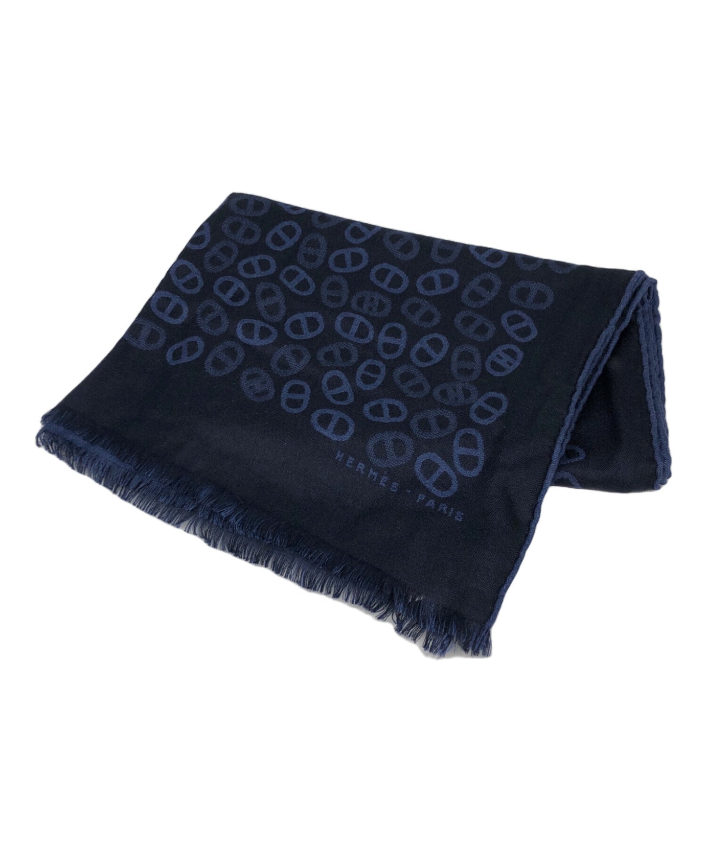 [Pre-owned] HERMES Chene Dunkle Muffler