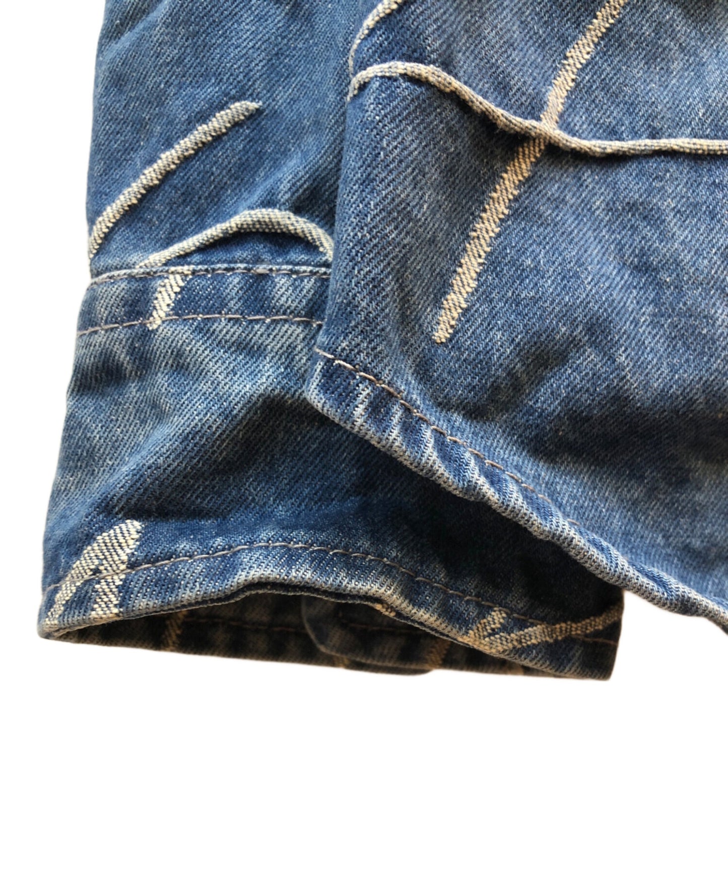 [Pre-owned] SUPREME Handwriting Jacquard Denim Shirt