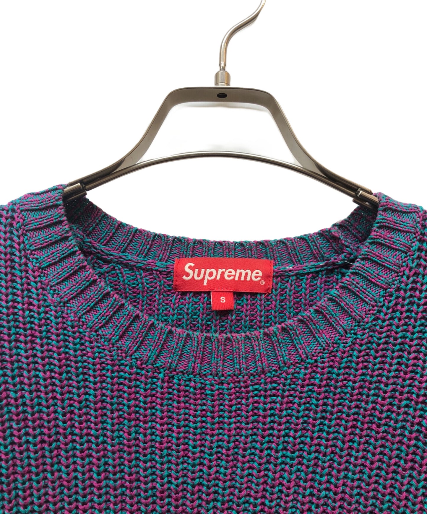 [Pre-owned] SUPREME melange rib knit sweater