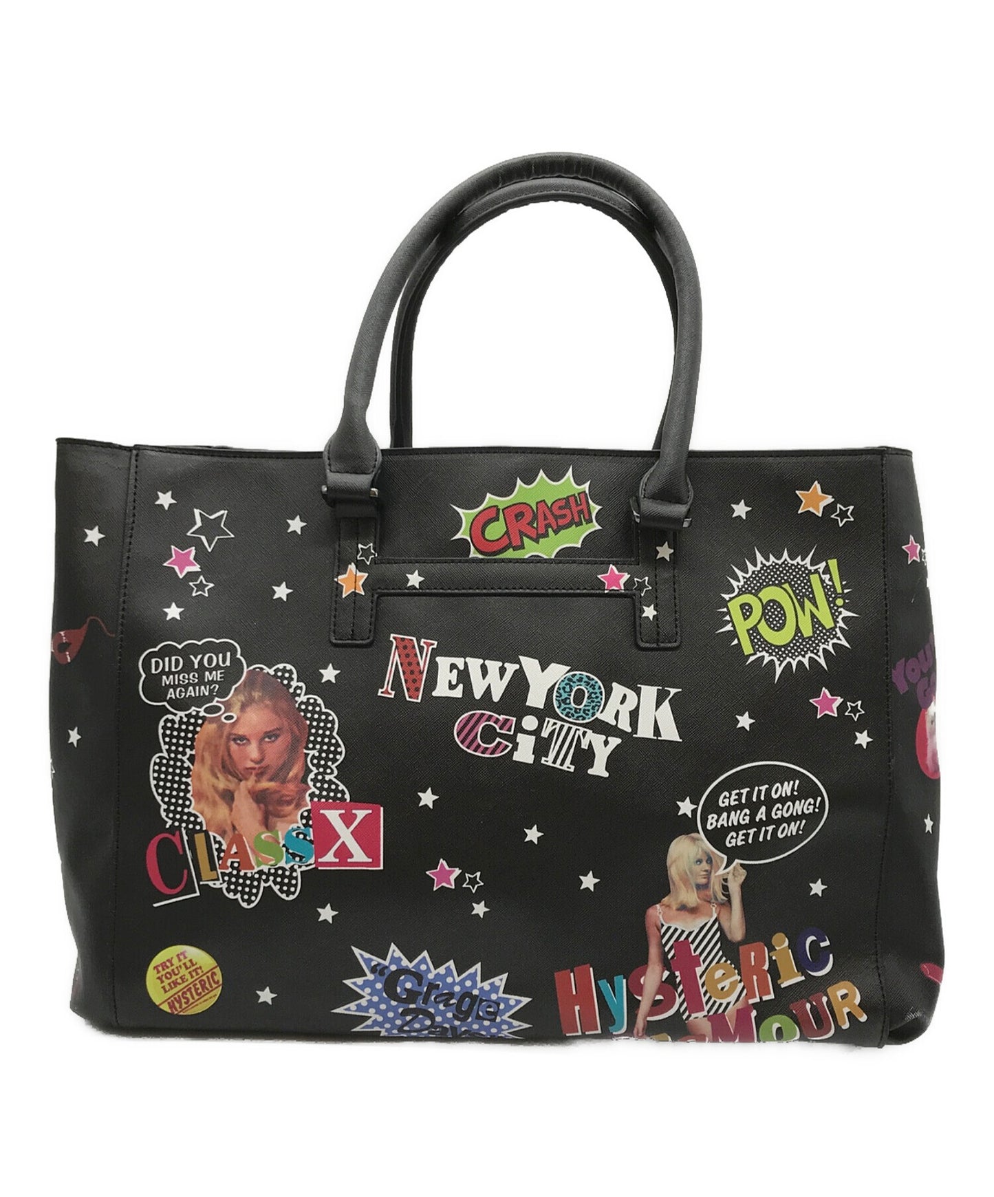 [Pre-owned] Hysteric Glamour STICKER pattern reversible tote