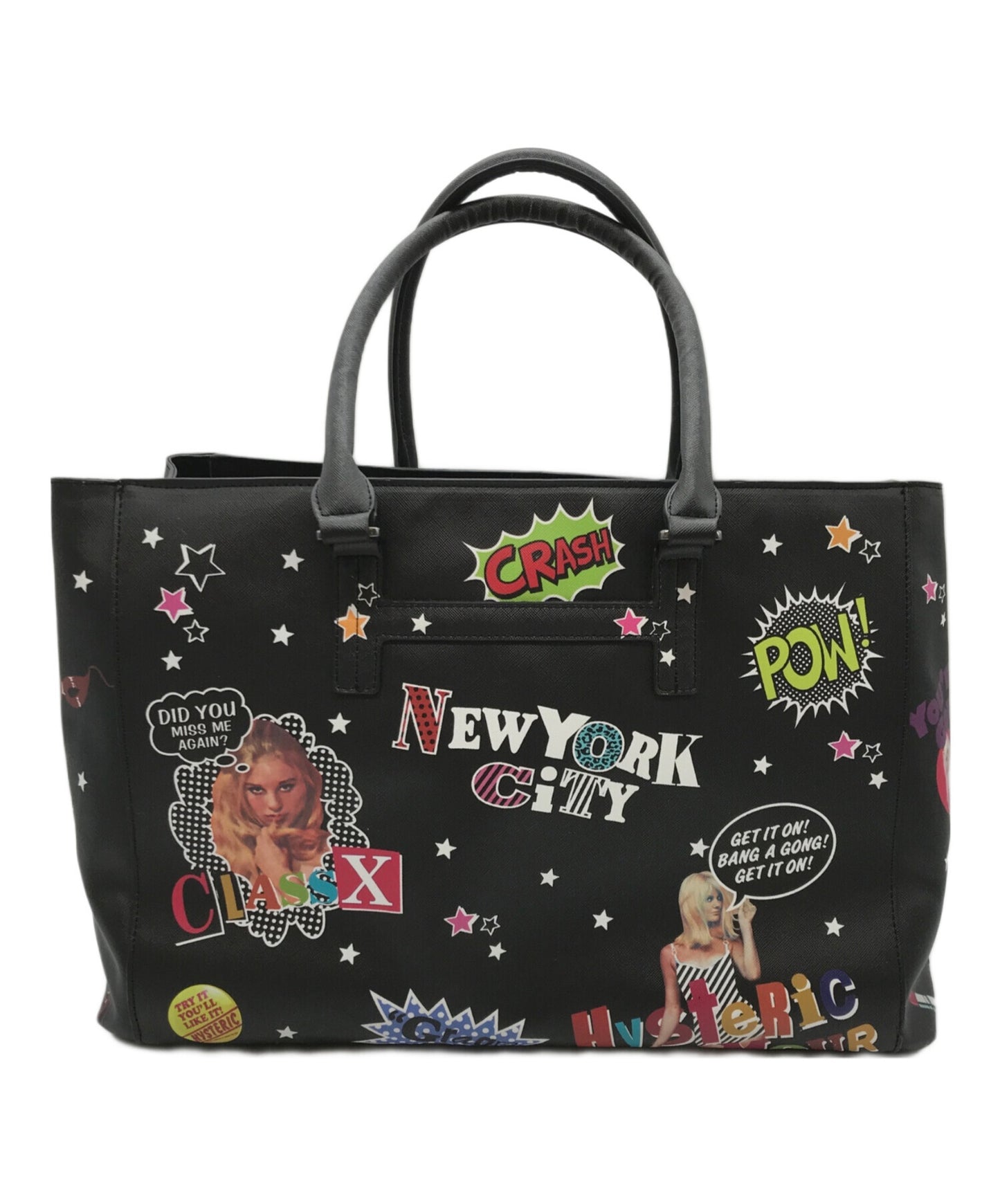 [Pre-owned] Hysteric Glamour STICKER pattern reversible tote