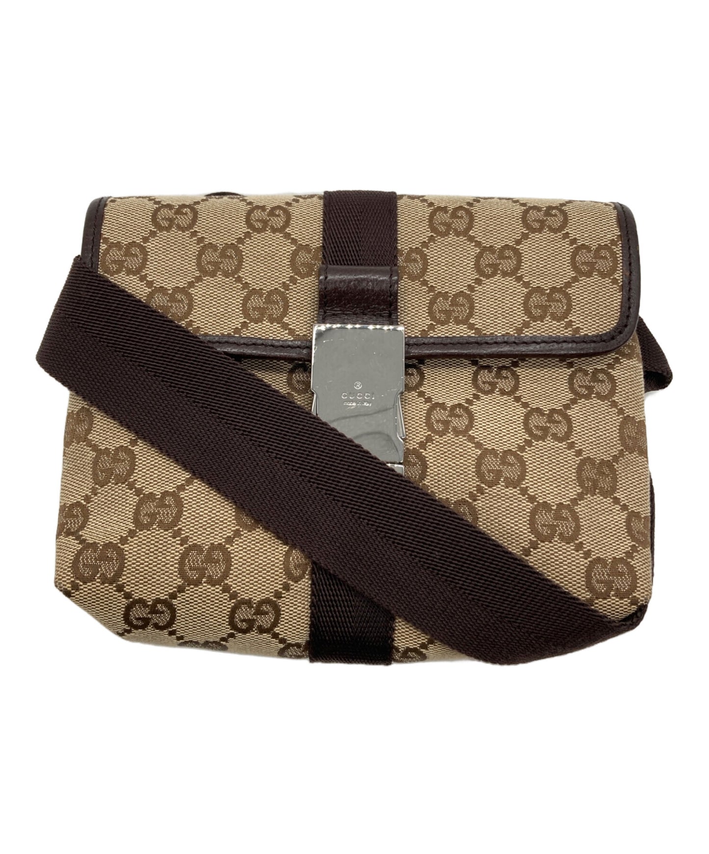 [Pre-owned] GUCCI GG canvas shoulder pouch 131236