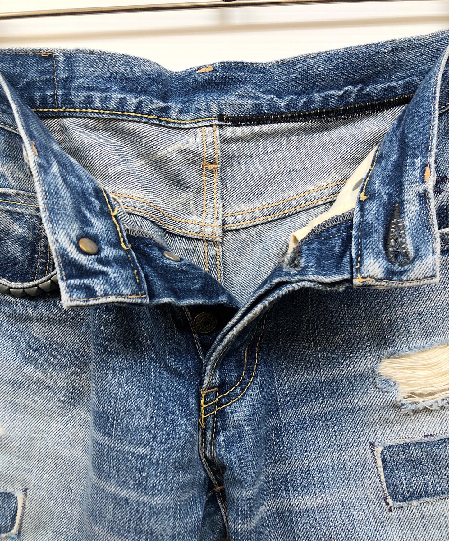 [Pre-owned] Hysteric Glamour Damaged denim pants