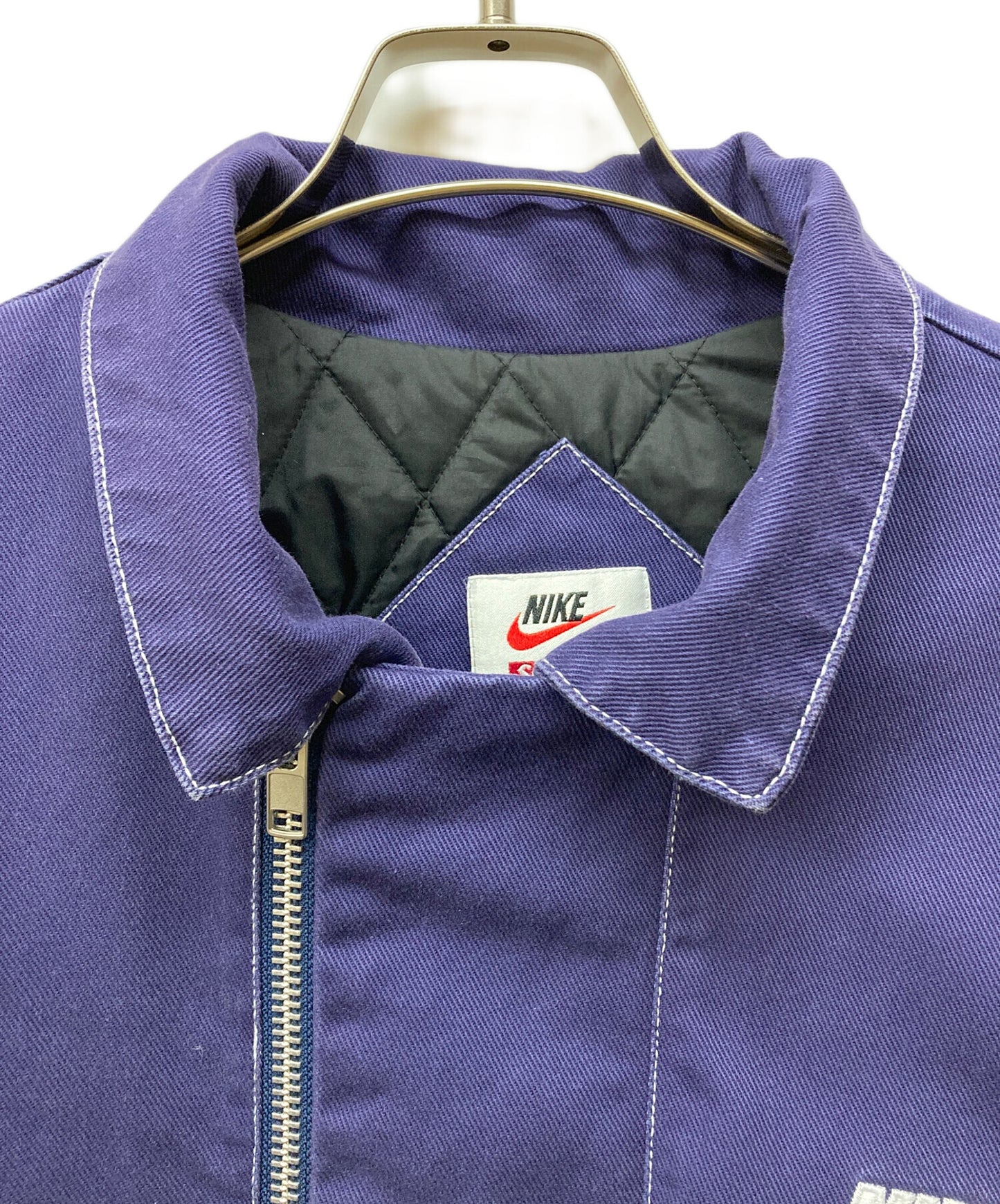 [Pre-owned] SUPREME 18AW Double Zip Quilted Work Jacket AR5566-410