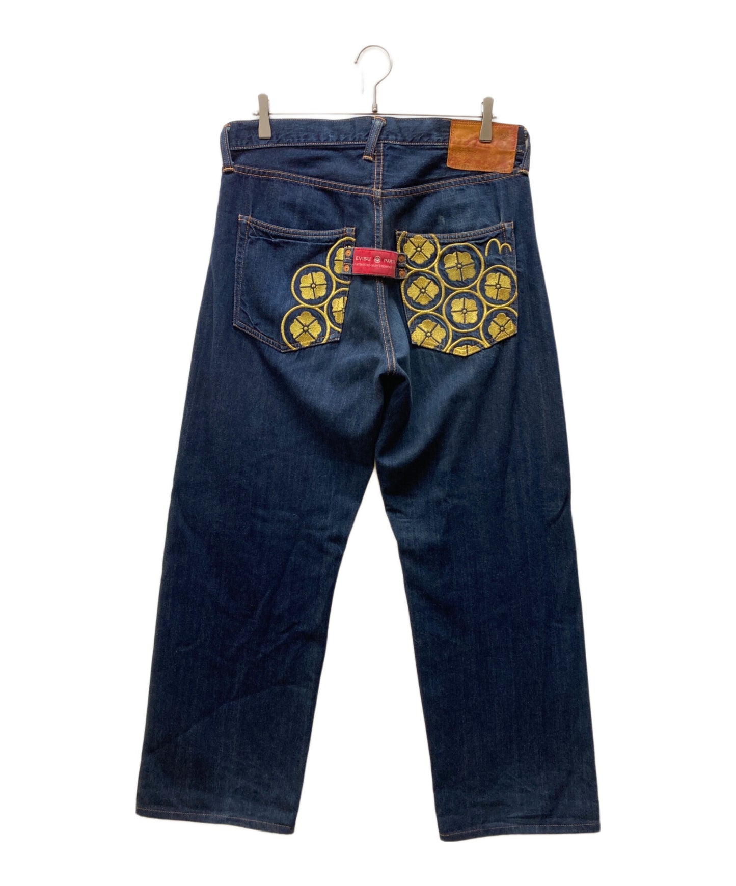[Pre-owned] EVISU 1471 Denim pants with embroidered family crest
