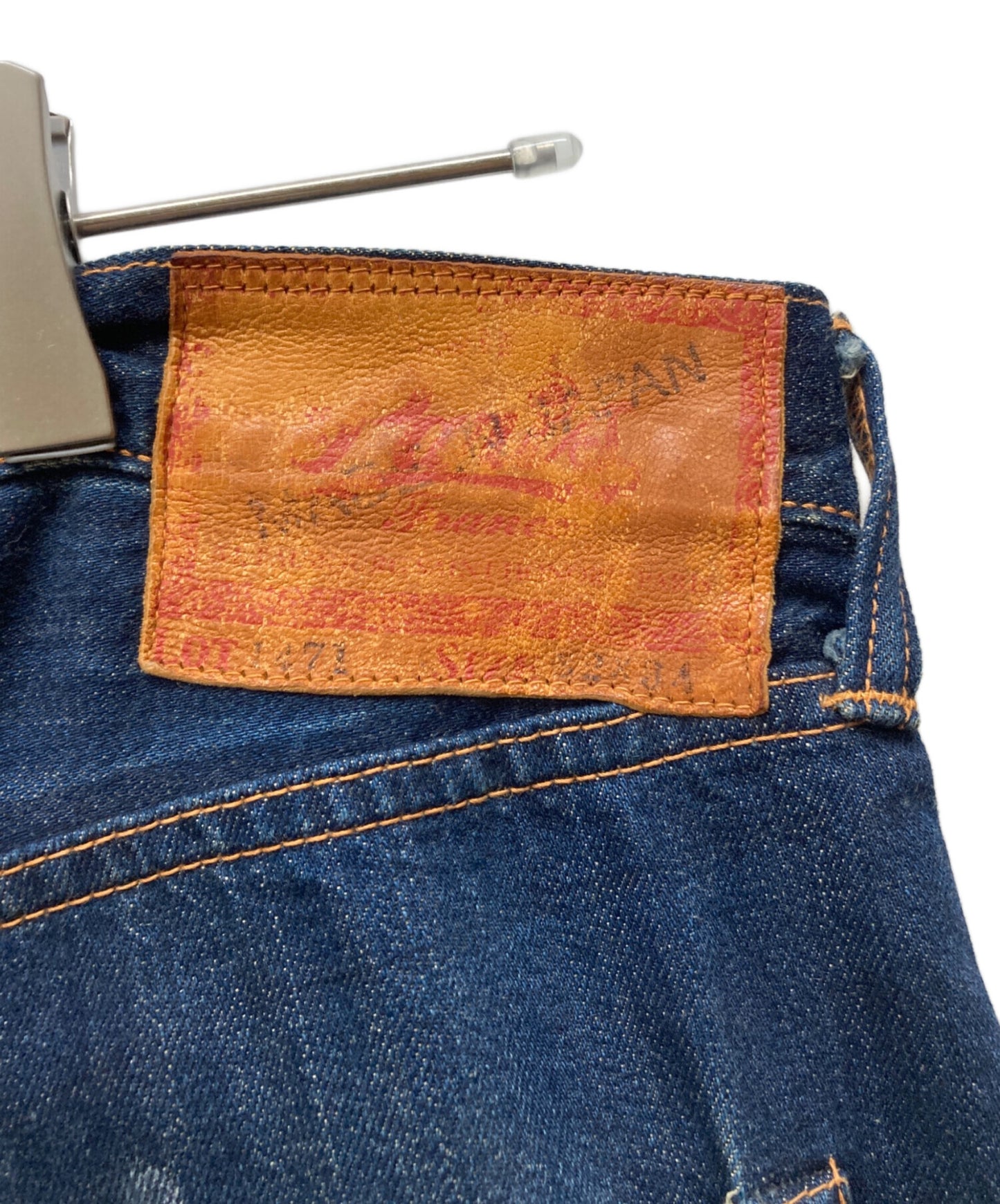 [Pre-owned] EVISU 1471 Denim pants with embroidered family crest