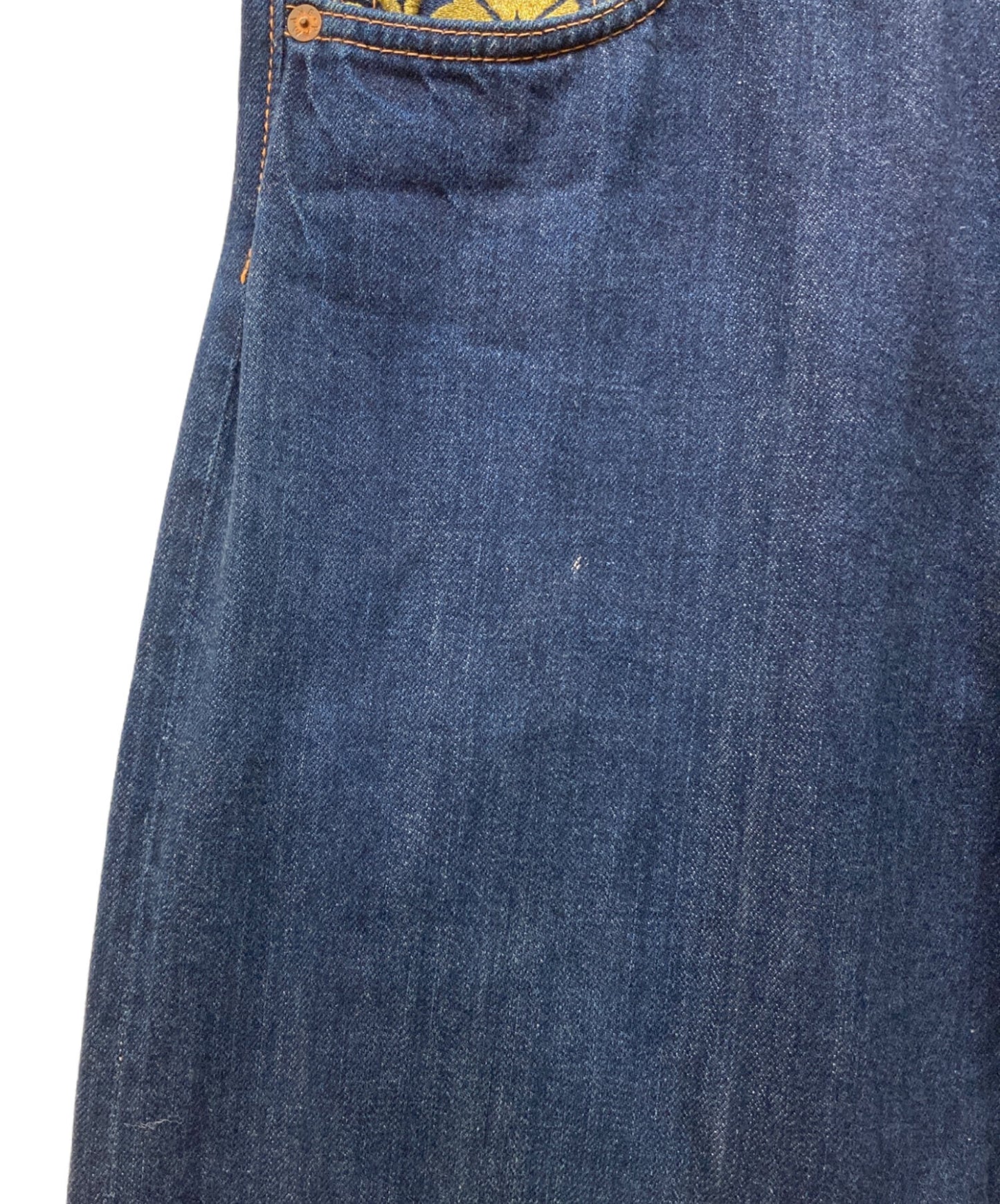 [Pre-owned] EVISU 1471 Denim pants with embroidered family crest