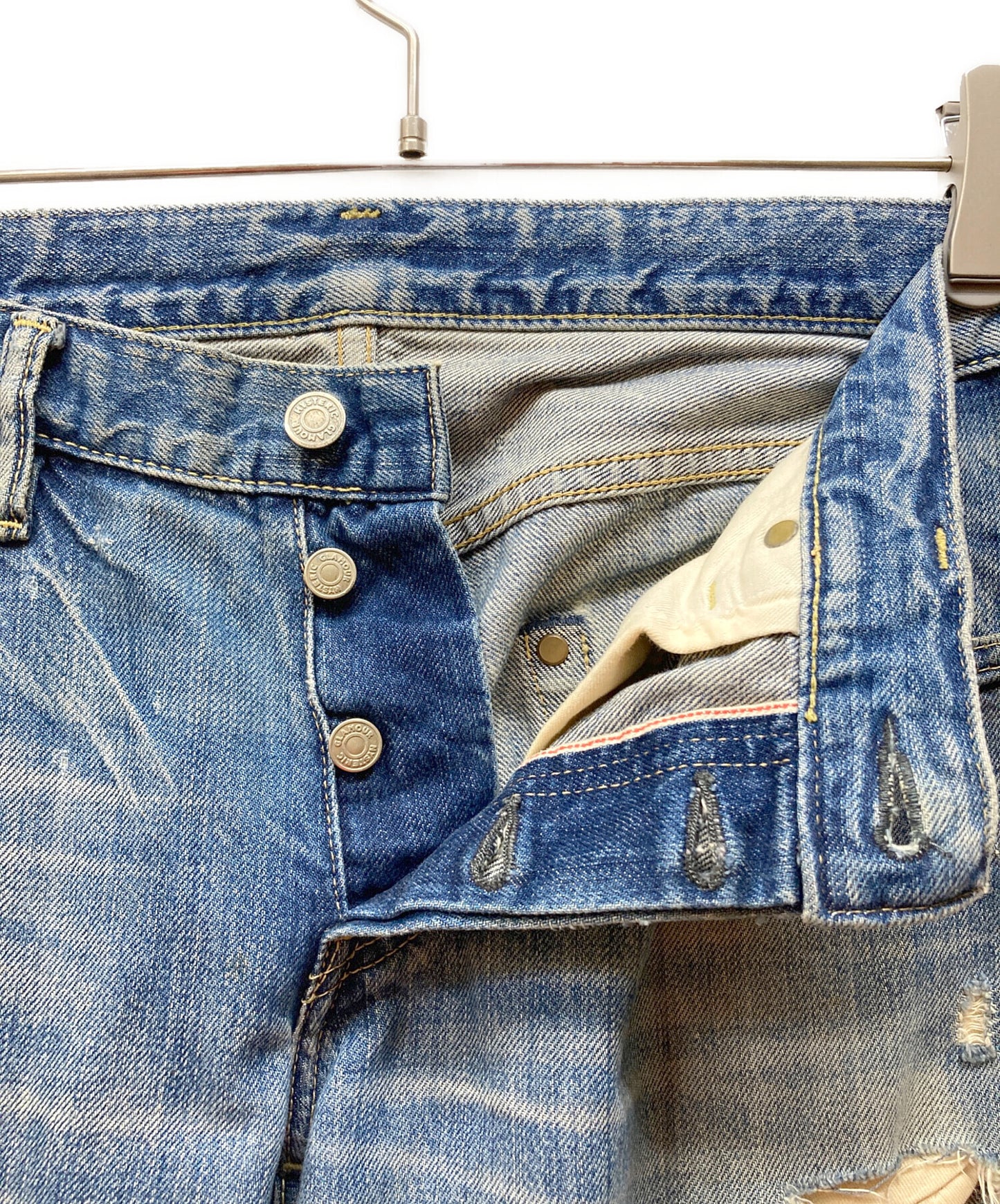 [Pre-owned] Hysteric Glamour Studded Pocket Button Fly Denim 0214AP02