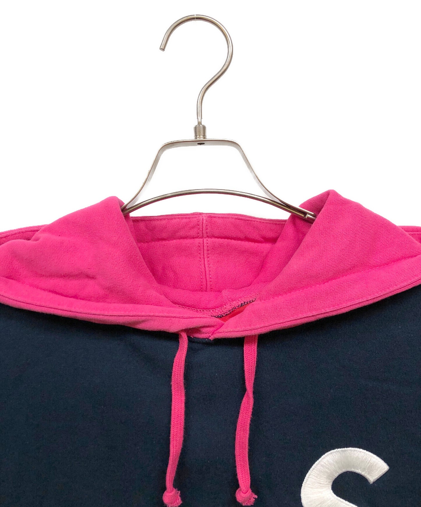 [Pre-owned] SUPREME 19SS S Logo Colorblocked Hooded Sweatshirt