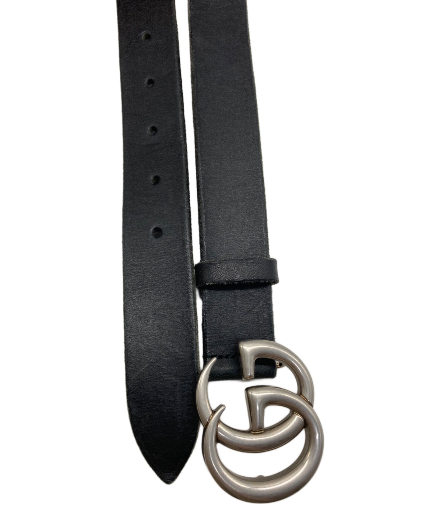 [Pre-owned] GUCCI GG Marmont Buckle Leather Belt 414516