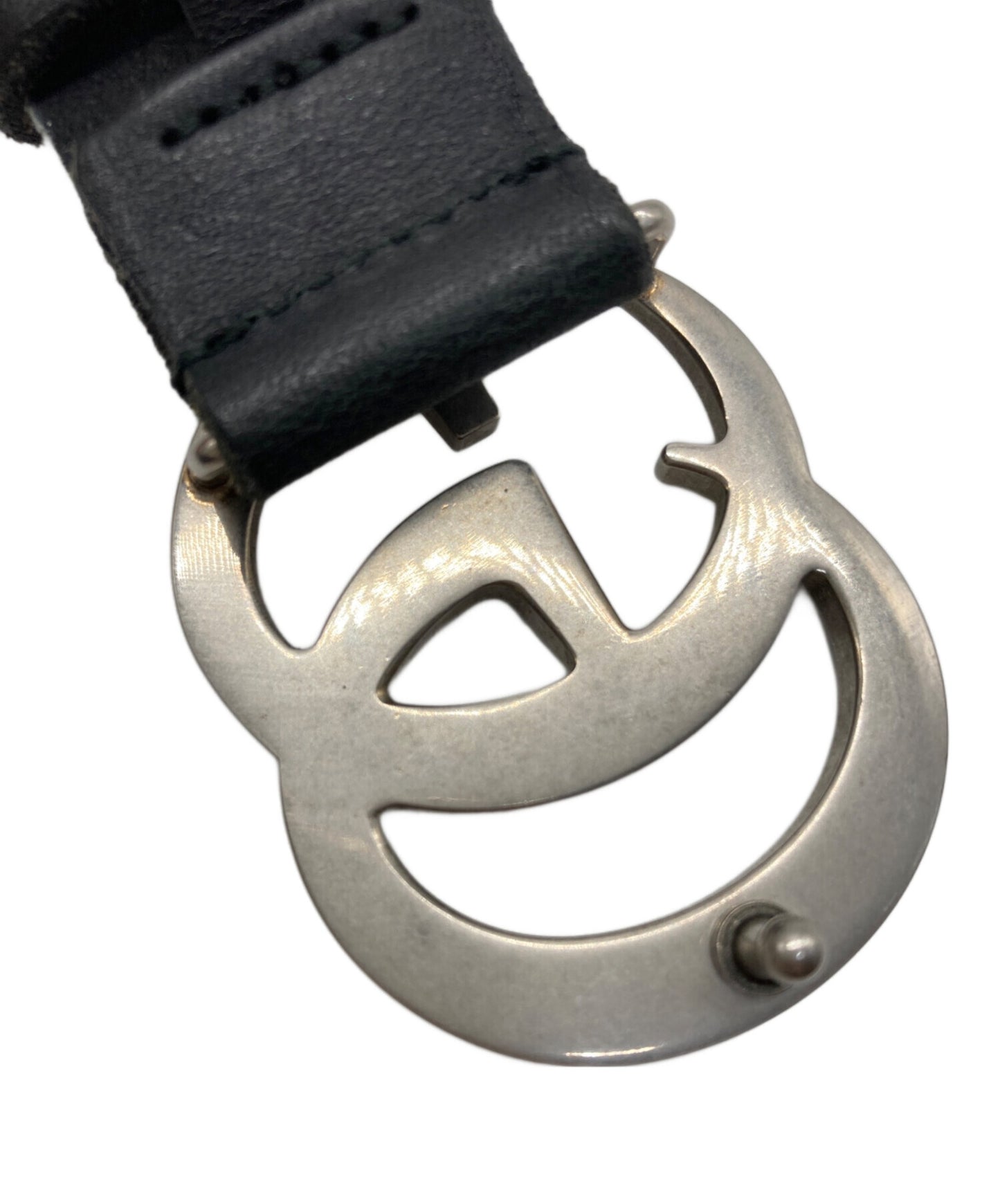 [Pre-owned] GUCCI GG Marmont Buckle Leather Belt 414516