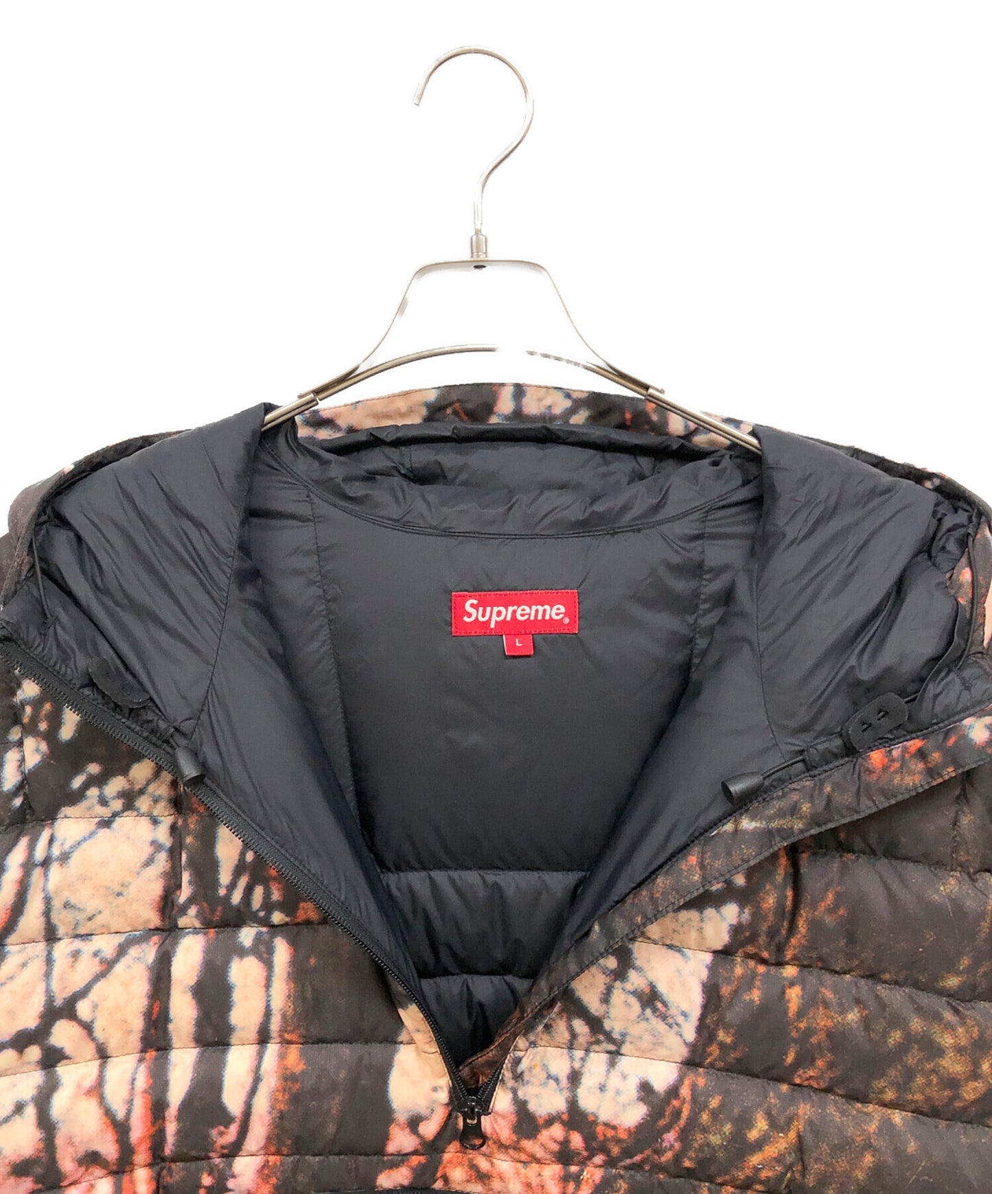 [Pre-owned] SUPREME MICRO DOWN HALF ZIP HOODED