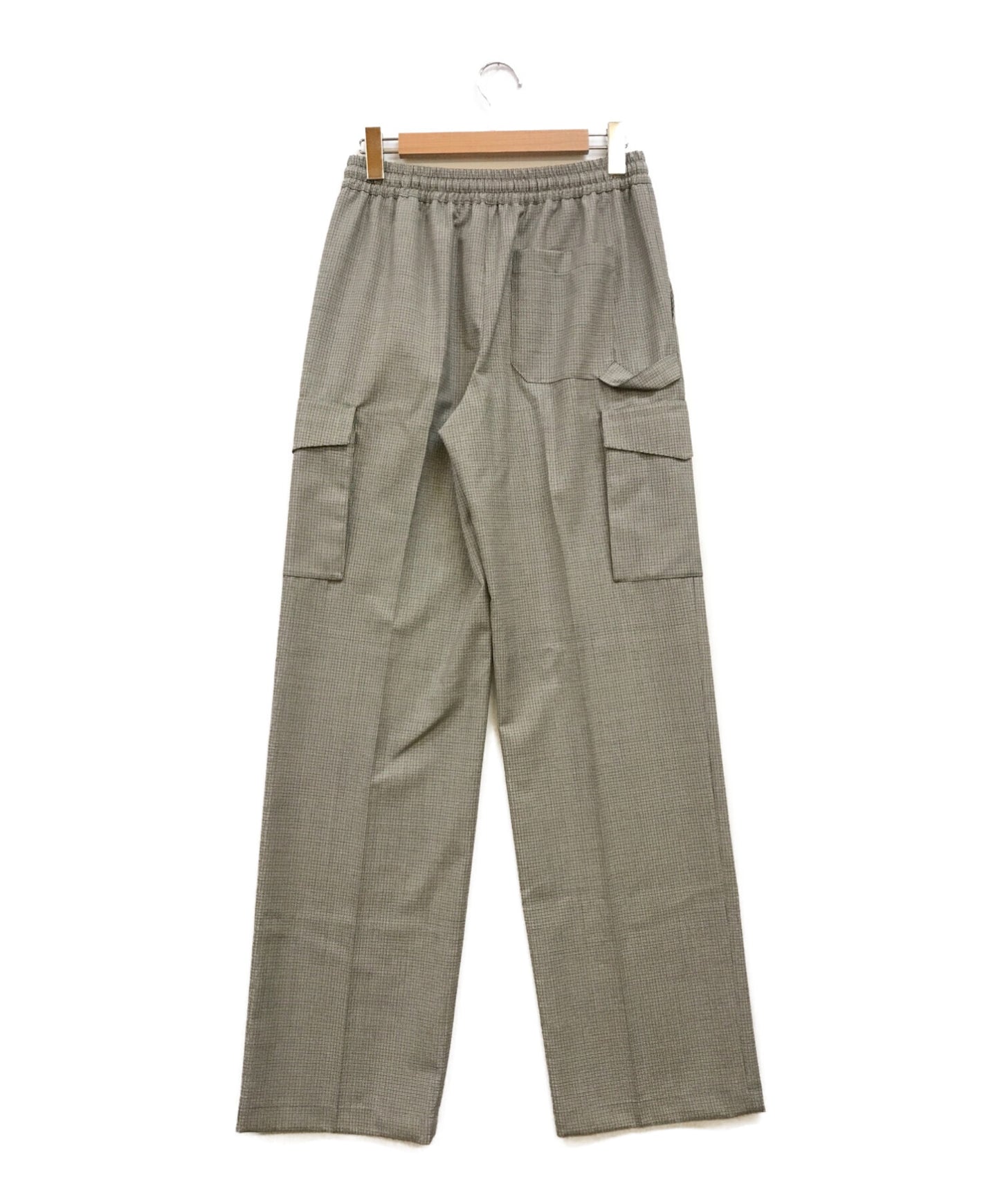 [Pre-owned] CELINE Mini Check High Waist Loose Cargo Pants 2P840462T