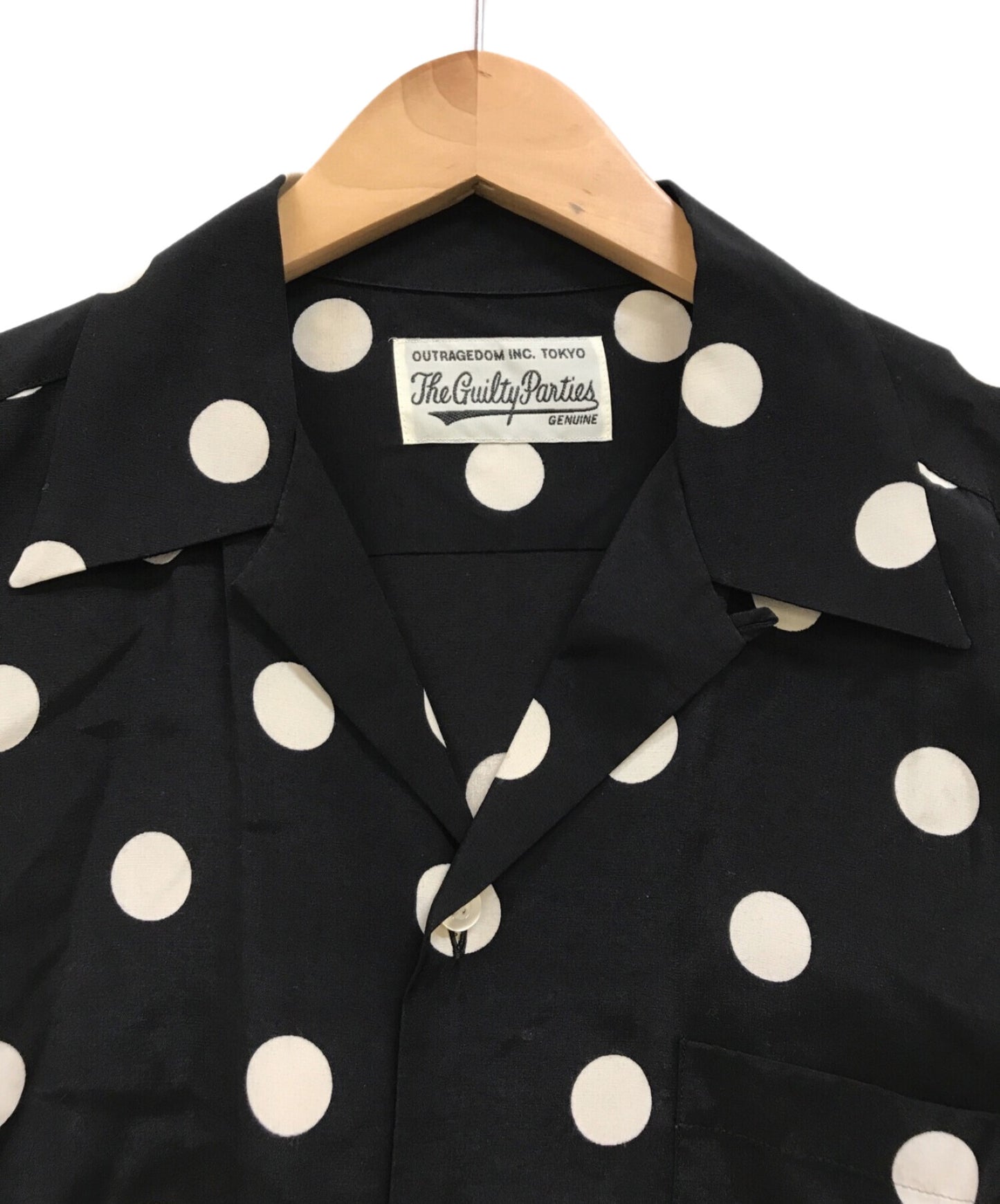 [Pre-owned] WACKO MARIA BIG DOTS SHIRT Open collar shirt