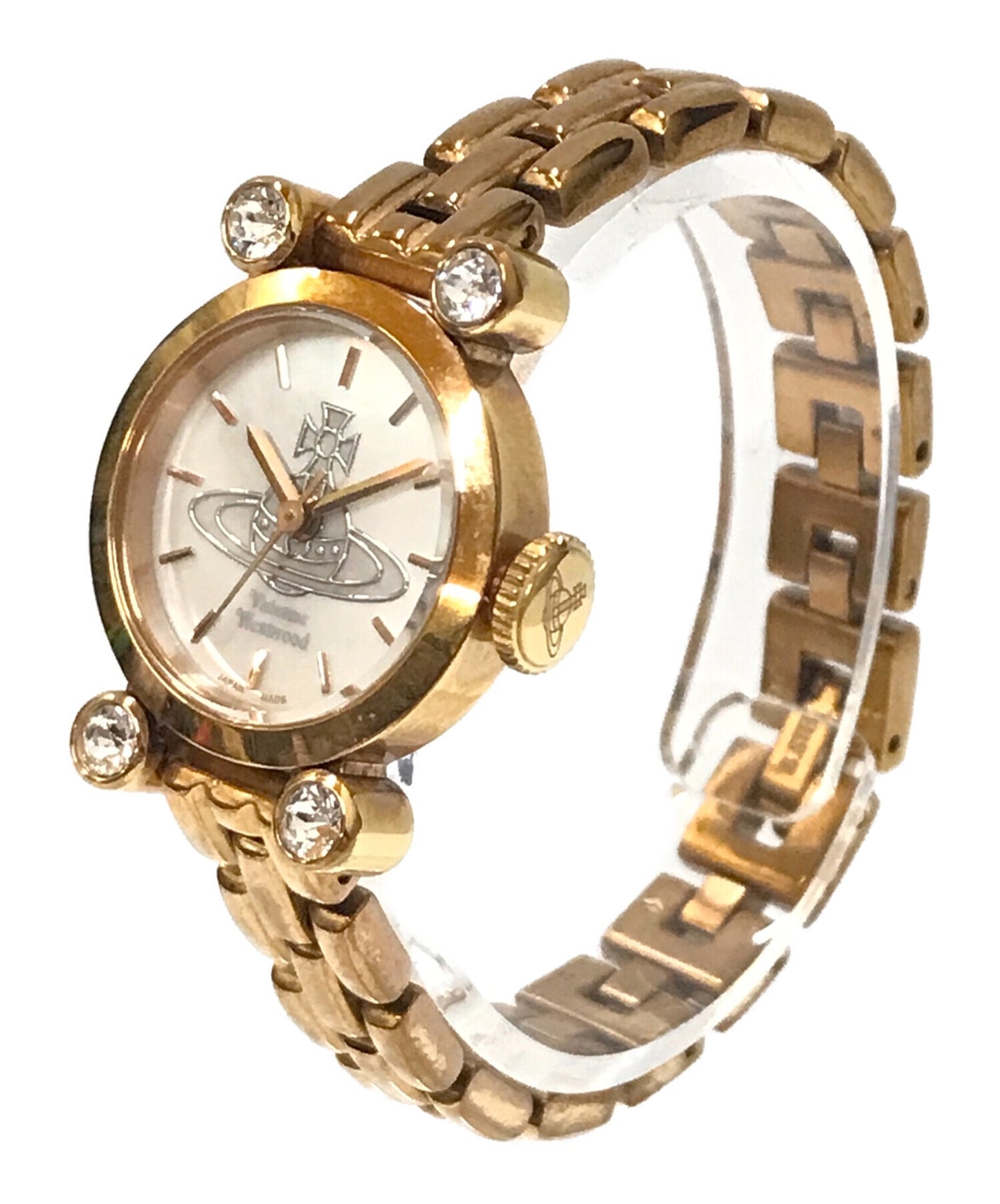 [Pre-owned] Vivienne Westwood Diamond Shell Watch VW-77C7