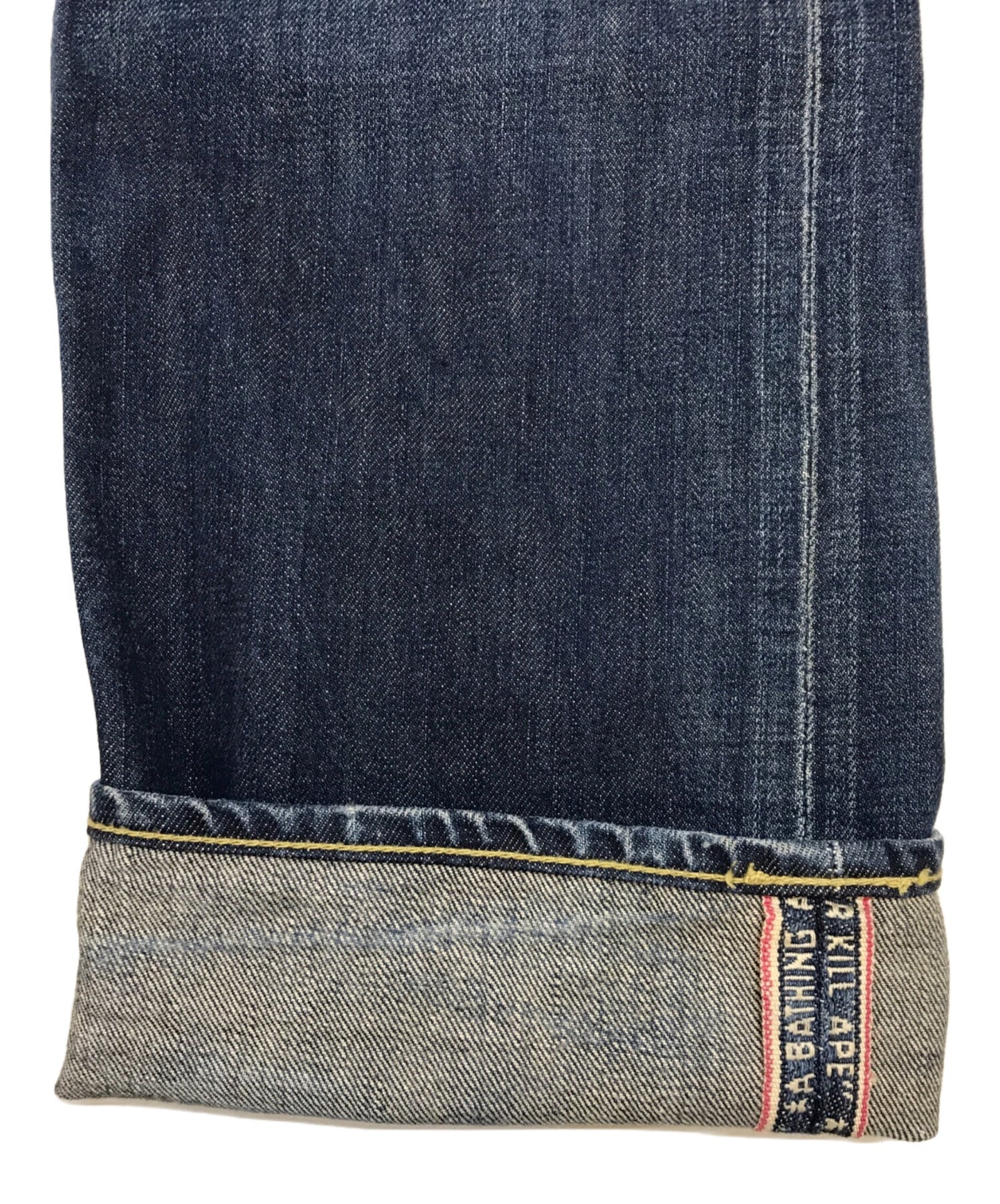 [Pre-owned] A BATHING APE Damaged denim pants