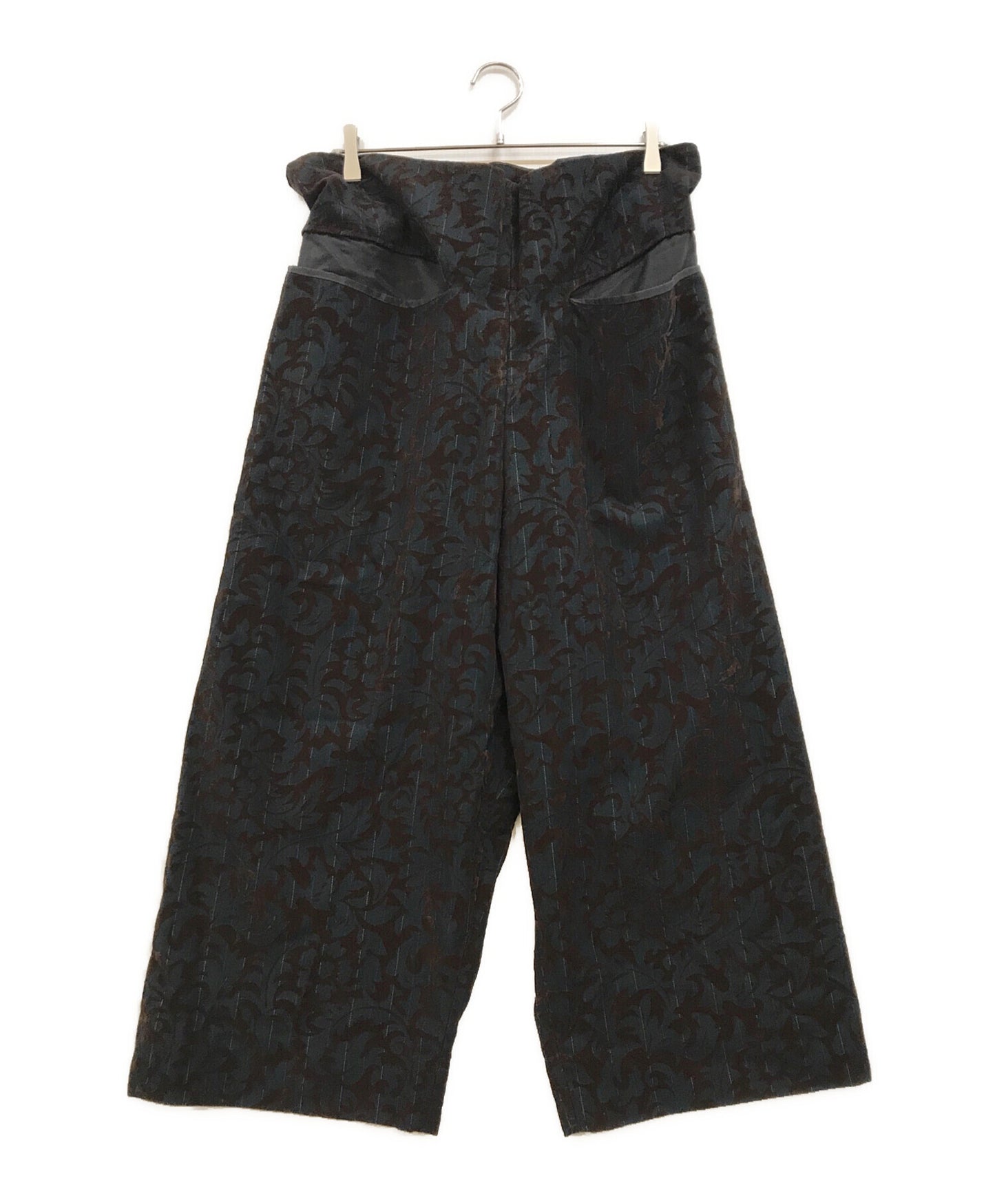 [Pre-owned] COMME des GARCONS Flowering Clothes Flocky Print Wide Pants GP-04020S