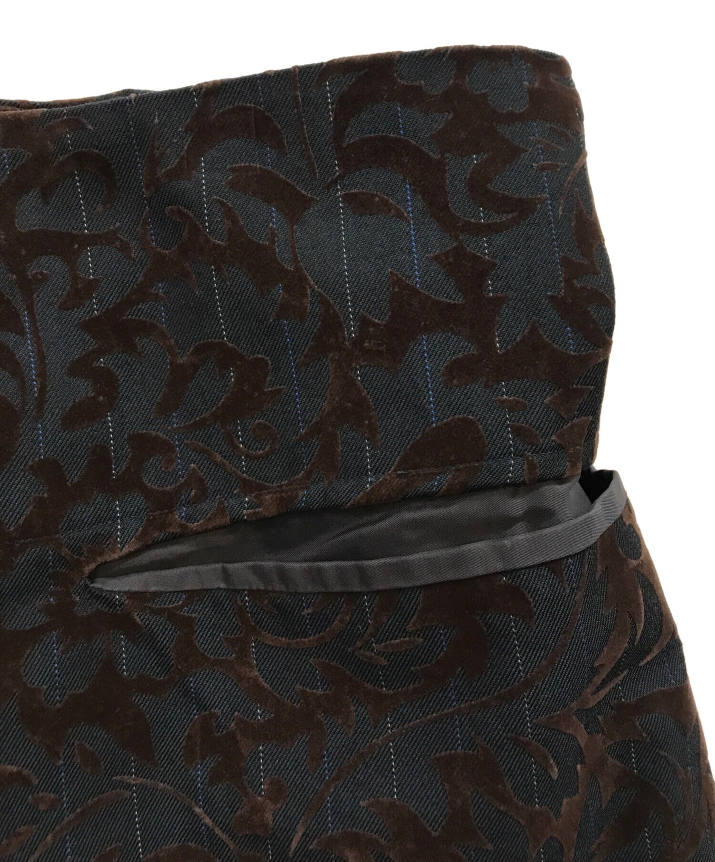 [Pre-owned] COMME des GARCONS Flowering Clothes Flocky Print Wide Pants GP-04020S