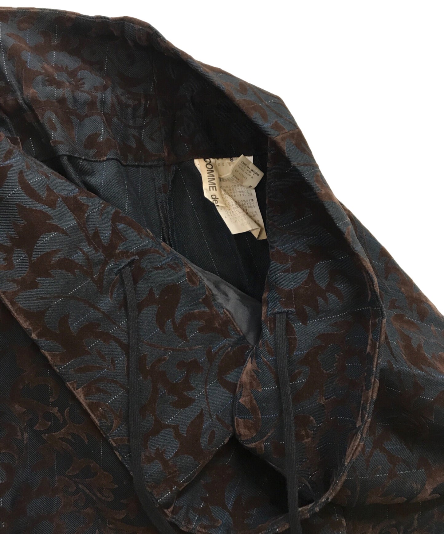 [Pre-owned] COMME des GARCONS Flowering Clothes Flocky Print Wide Pants GP-04020S