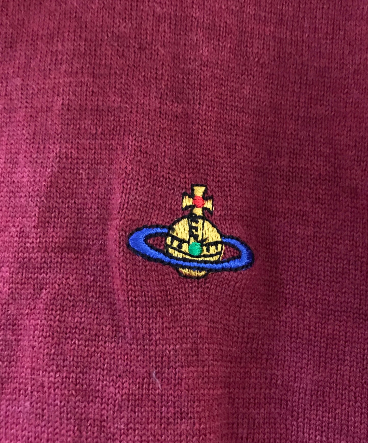 [Pre-owned] Vivienne Westwood Orb Embroidery Cardigan