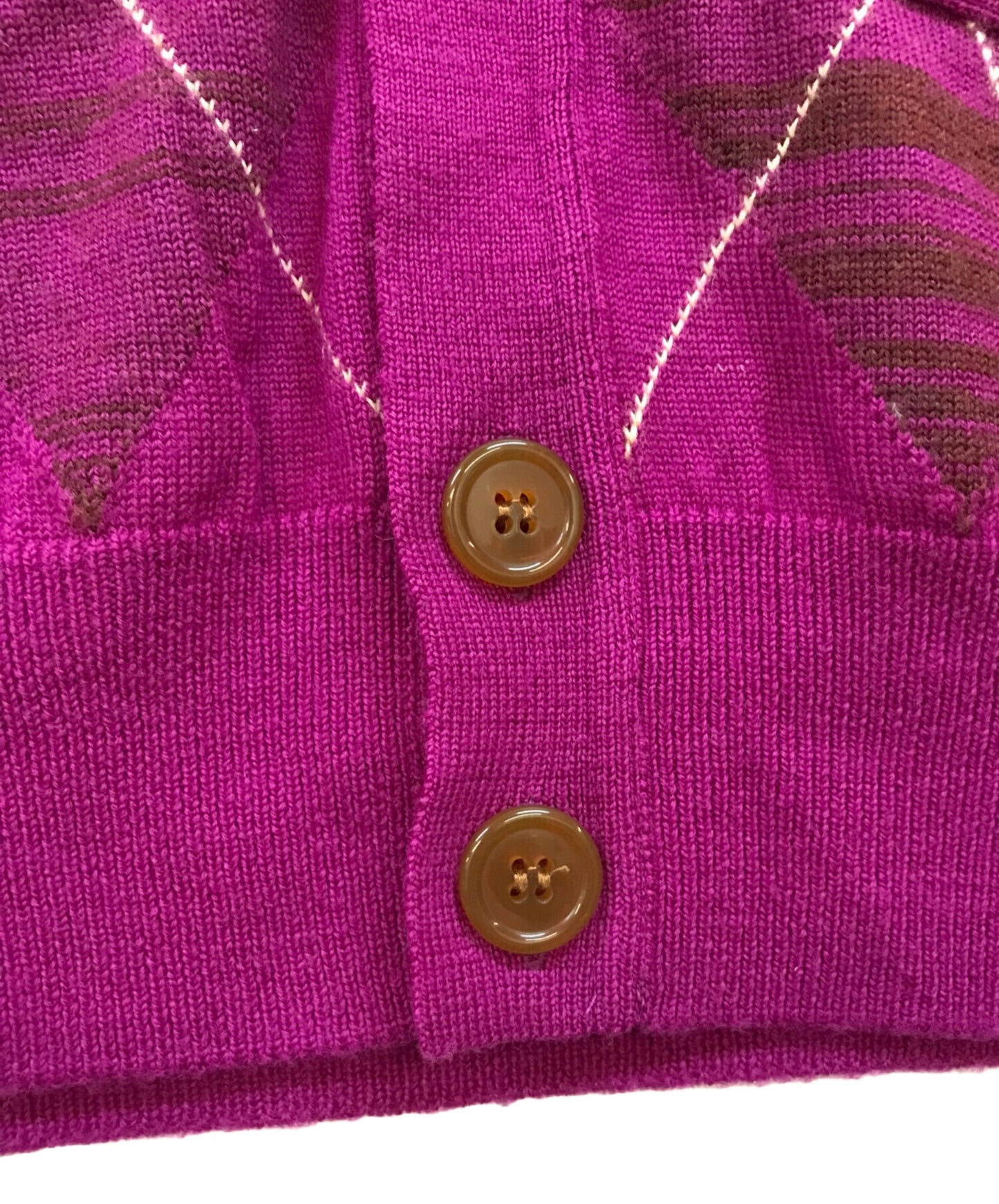 [Pre-owned] Vivienne Westwood man Orb One Point Argyle Knit Cardigan VW-S1-80567