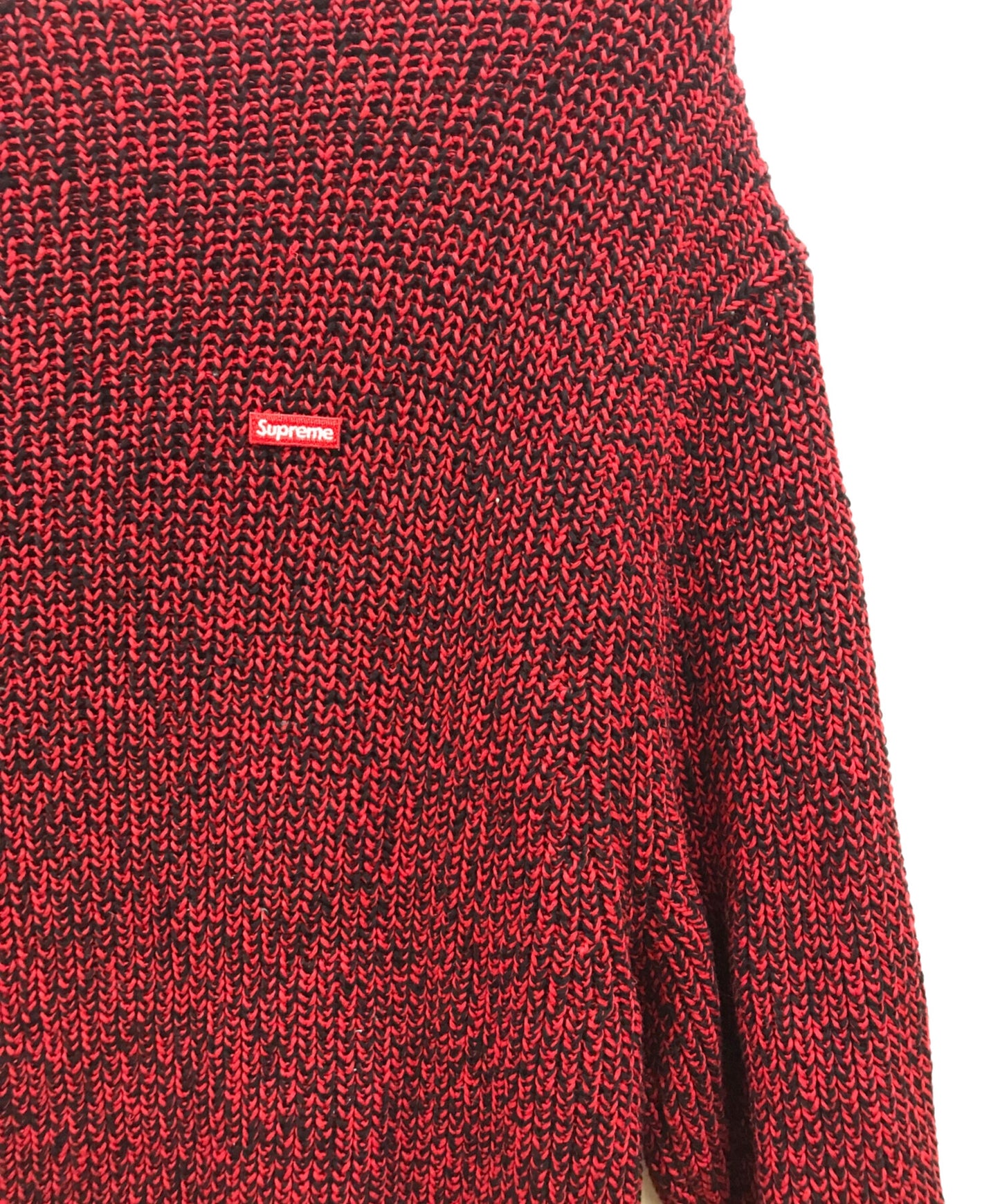 [Pre-owned] SUPREME Melange Rib Knit Sweater