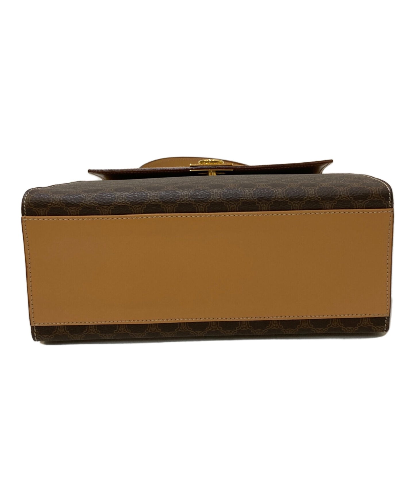 [Pre-owned] CELINE Vintage macadam flap handbag