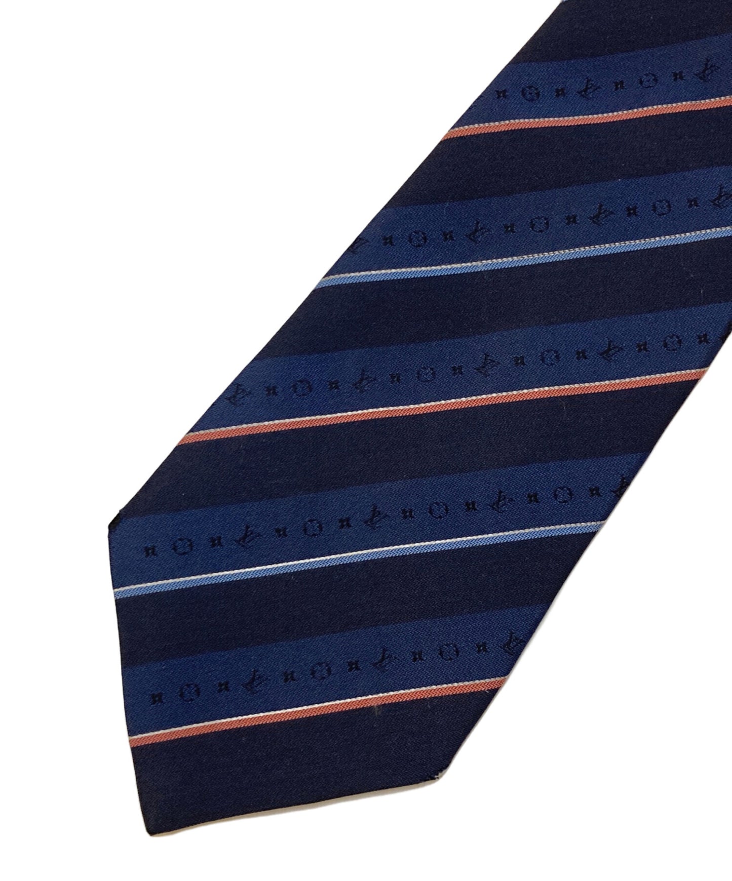 [Pre-owned] LOUIS VUITTON Cravat Monogram striped silk tie M70956
