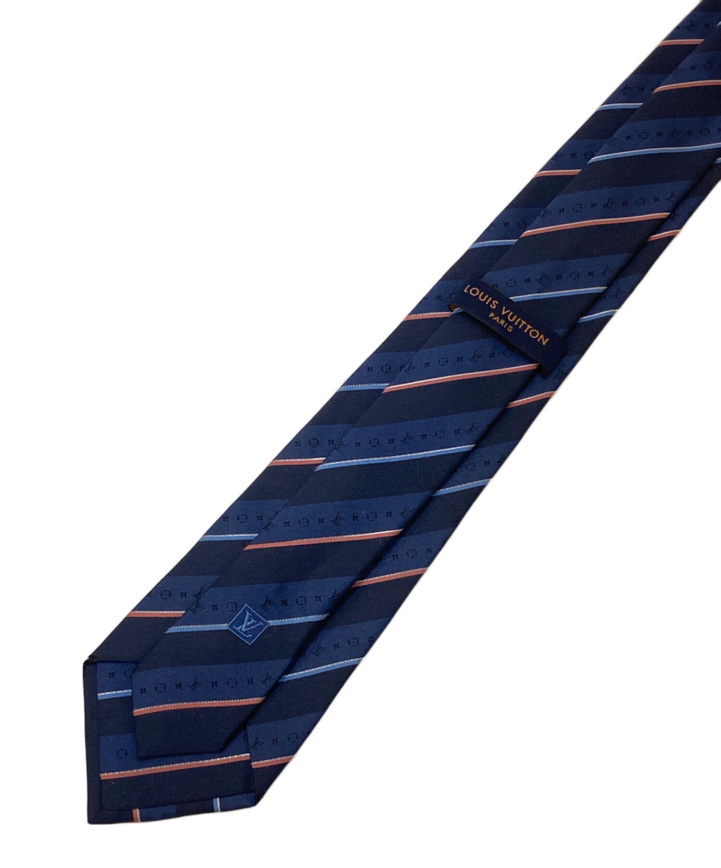 [Pre-owned] LOUIS VUITTON Cravat Monogram striped silk tie M70956