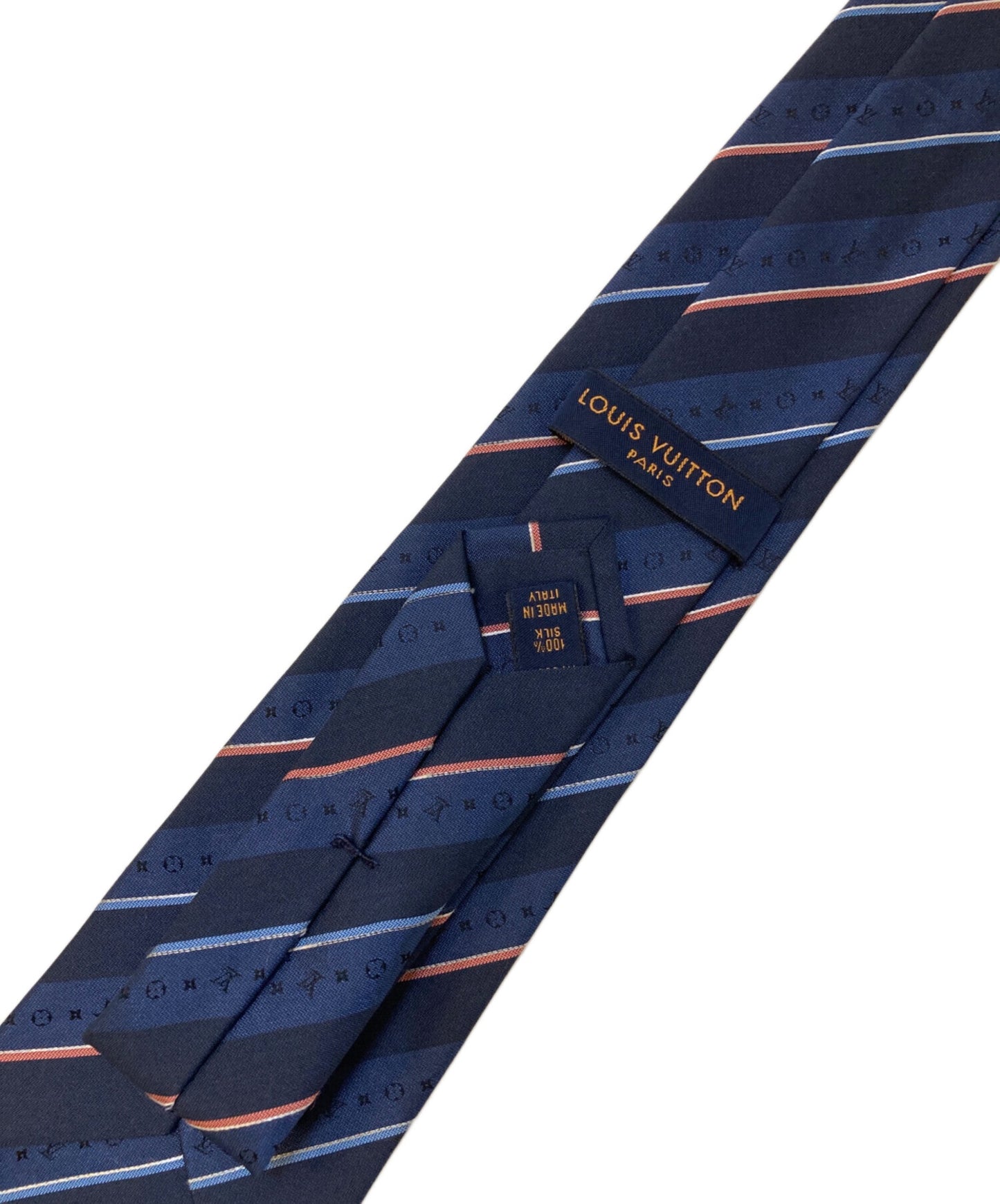 [Pre-owned] LOUIS VUITTON Cravat Monogram striped silk tie M70956
