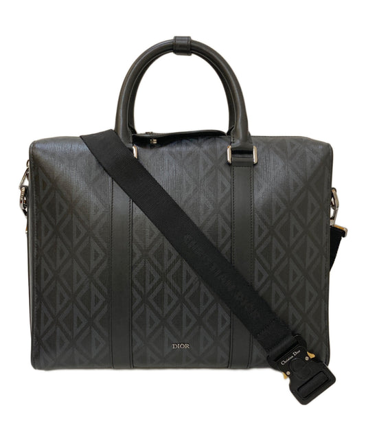 [Pre-owned] Dior Lango CD Diamond 2-way business bag 28-BO-0272