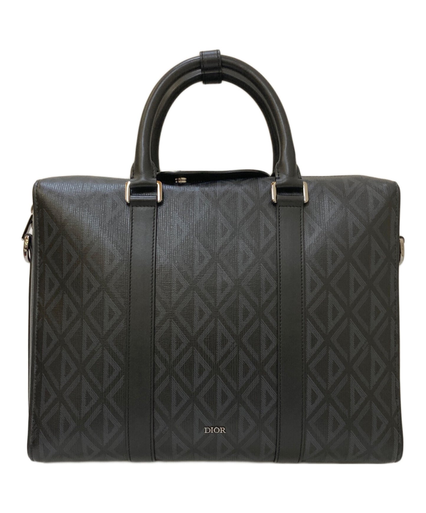 [Pre-owned] Dior Lango CD Diamond 2-way business bag 28-BO-0272