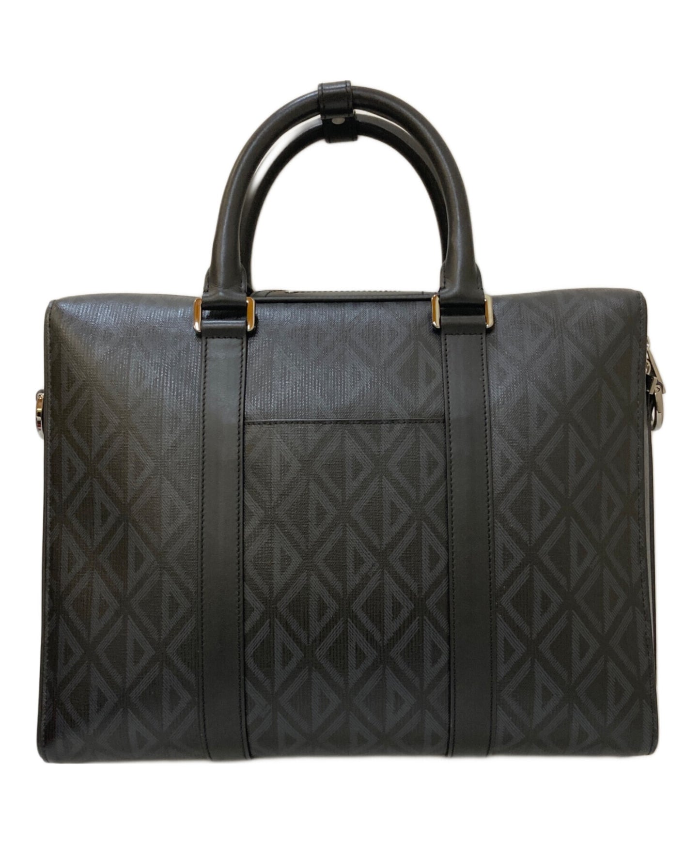 [Pre-owned] Dior Lango CD Diamond 2-way business bag 28-BO-0272