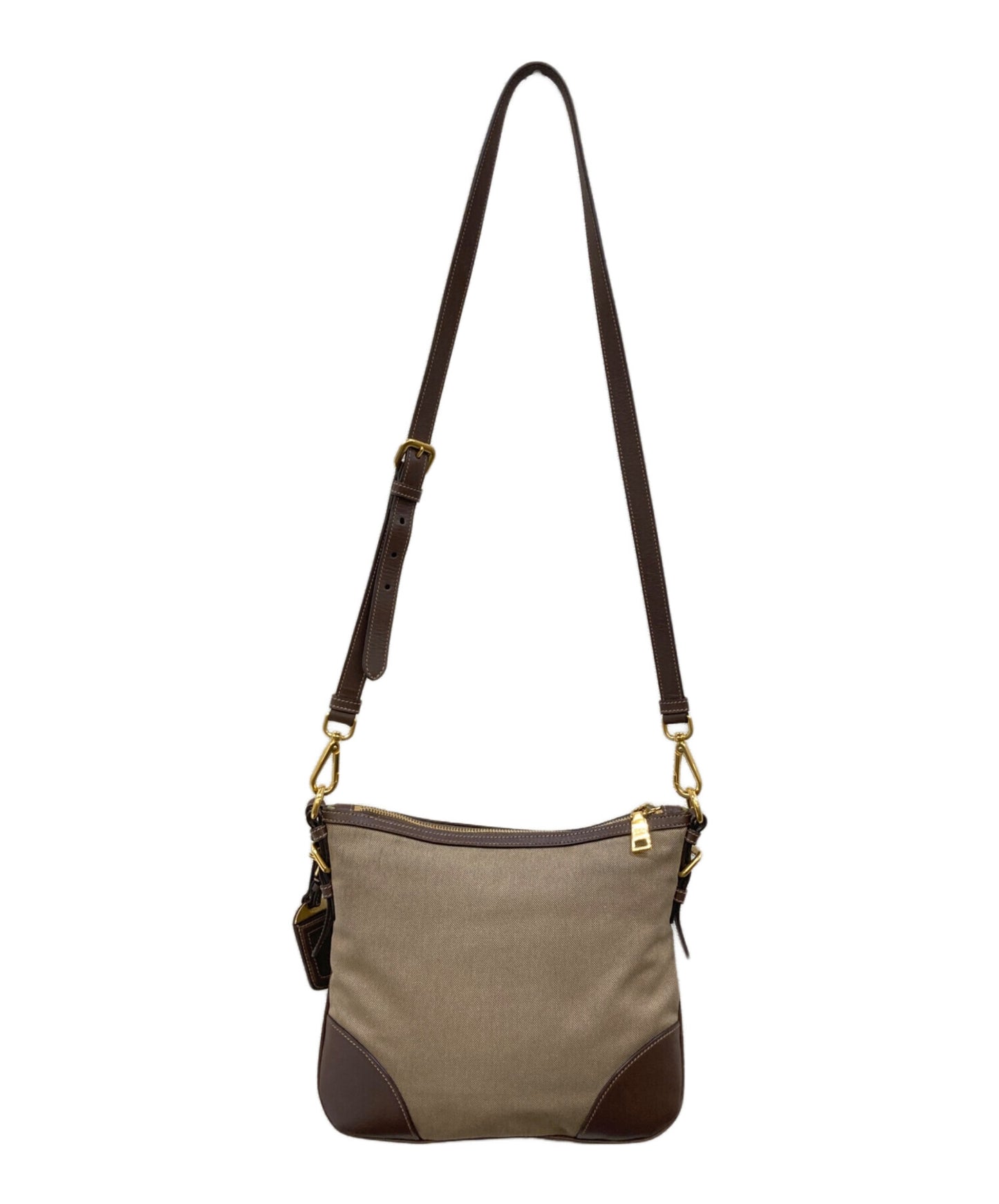 [Pre-owned] PRADA Logo Jacquard Shoulder Bag BT867A