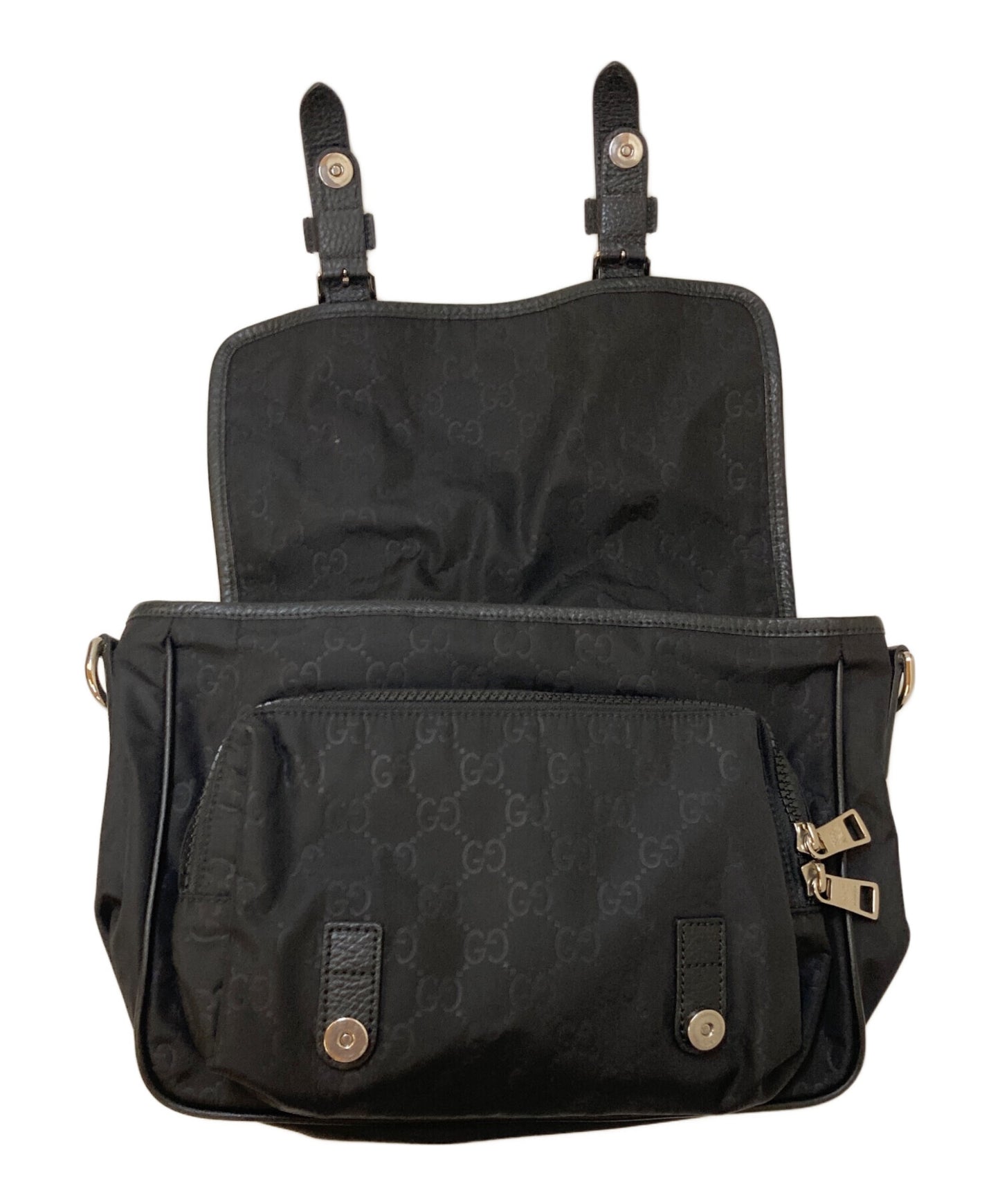 [Pre-owned] GUCCI Shoulder bag in GG pattern Guccissima leather piping 510335