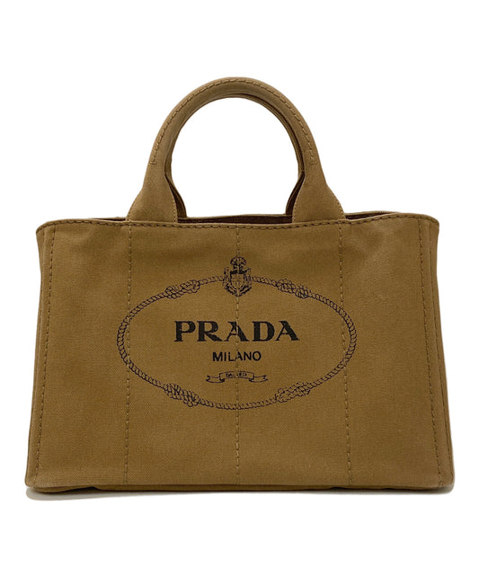 [Pre-owned] PRADA Kanapa M 2WAY Canvas Shoulder Bag 1BG642