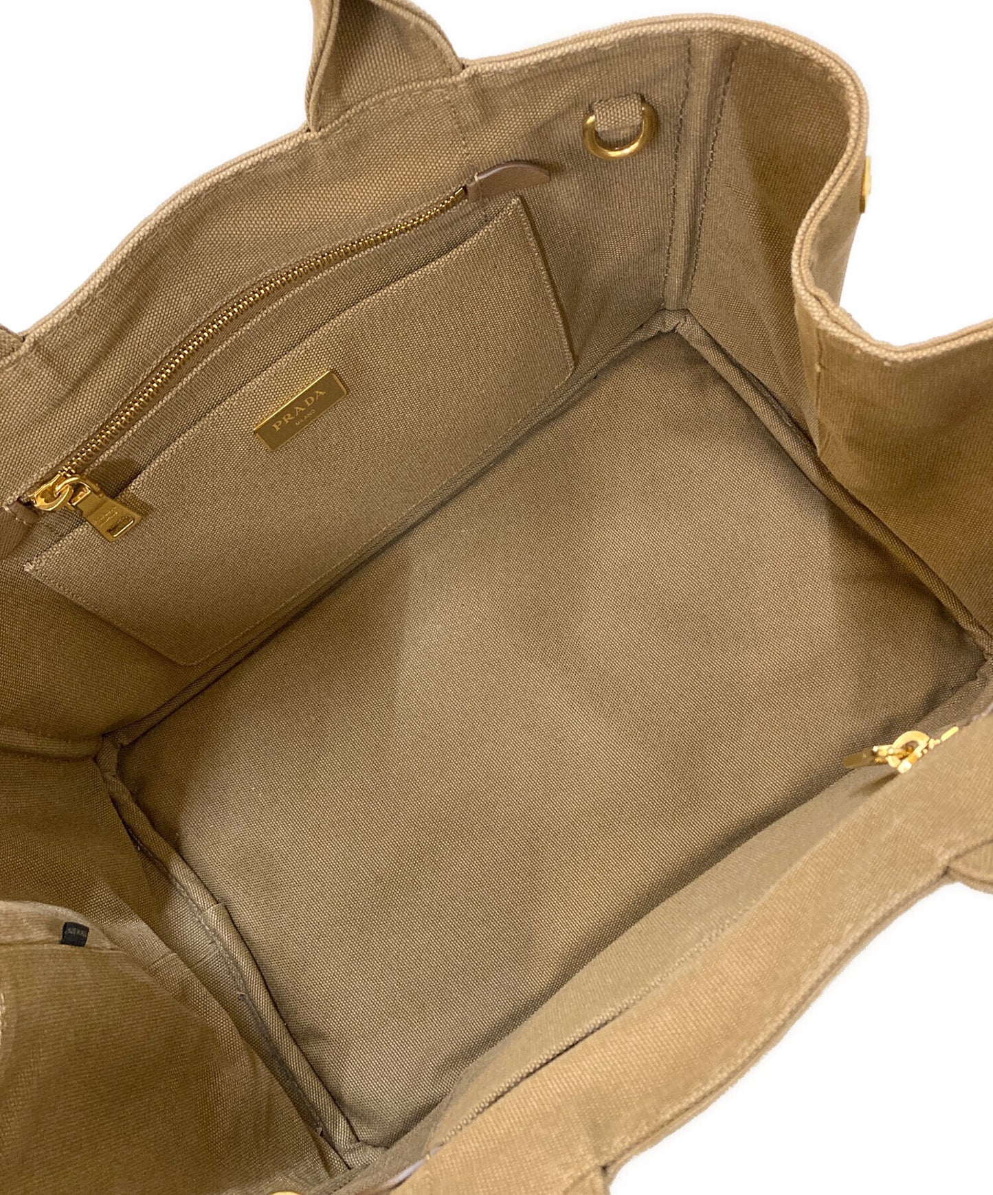 [Pre-owned] PRADA Kanapa M 2WAY Canvas Shoulder Bag 1BG642