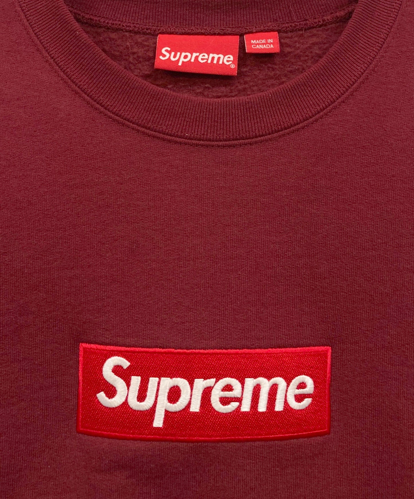 [Pre-owned] SUPREME 22AW BOX LOGO CREWNECK Box logo crew neck sweatshirt