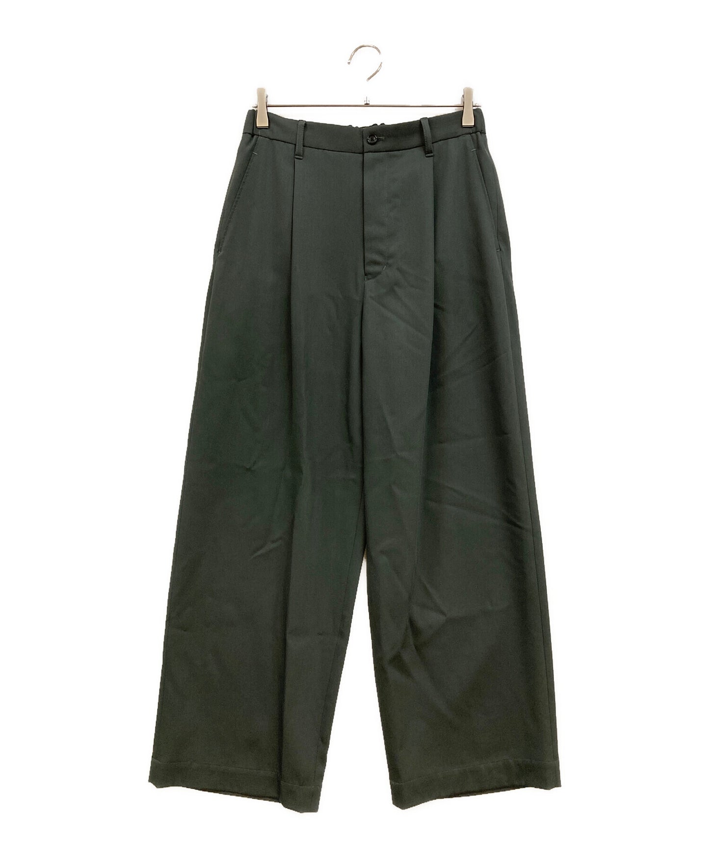 [Pre-owned] Graphpaper Techno Wool Nylon Wide Tapered Trousers GM253-40316