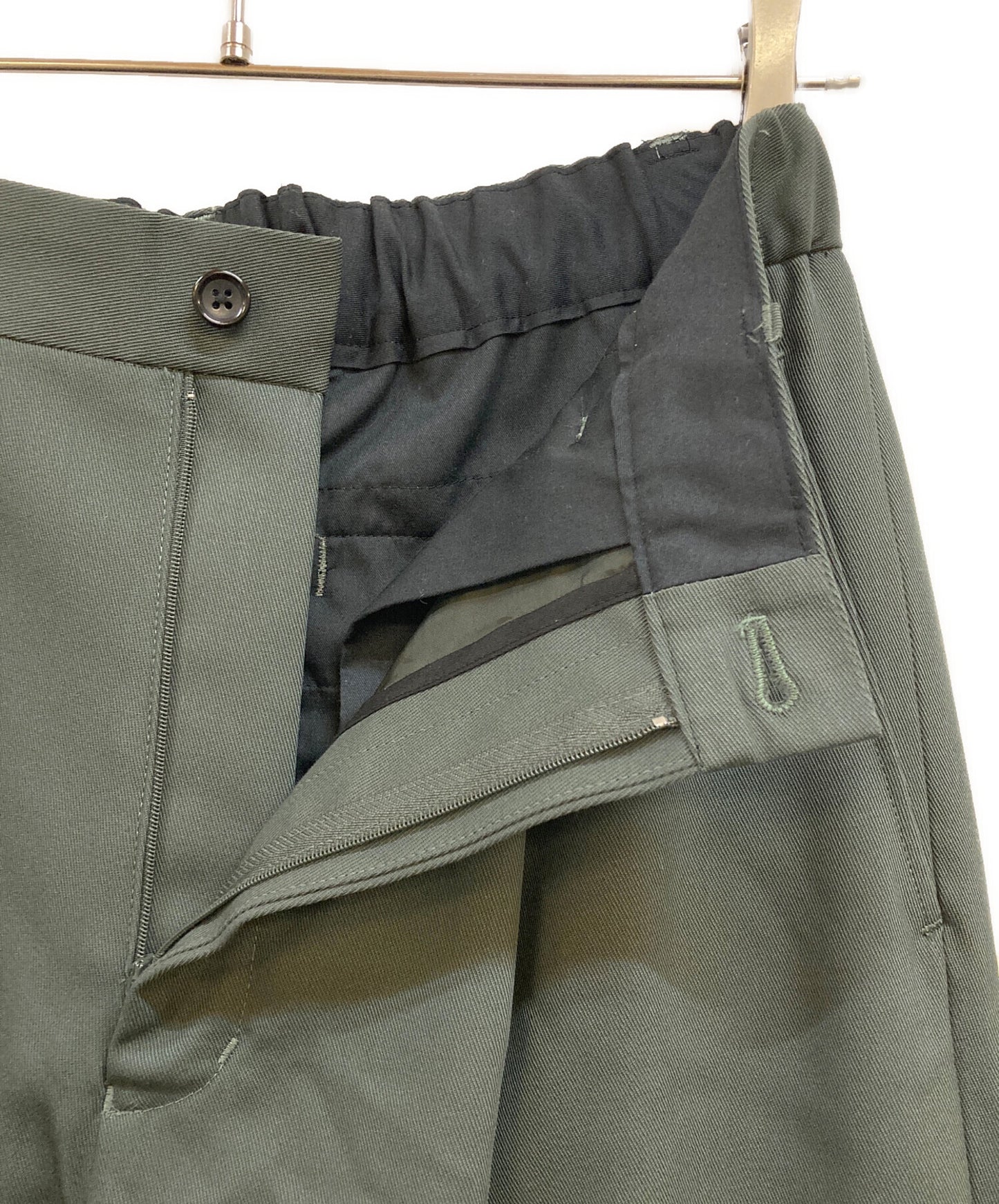 [Pre-owned] Graphpaper Techno Wool Nylon Wide Tapered Trousers GM253-40316