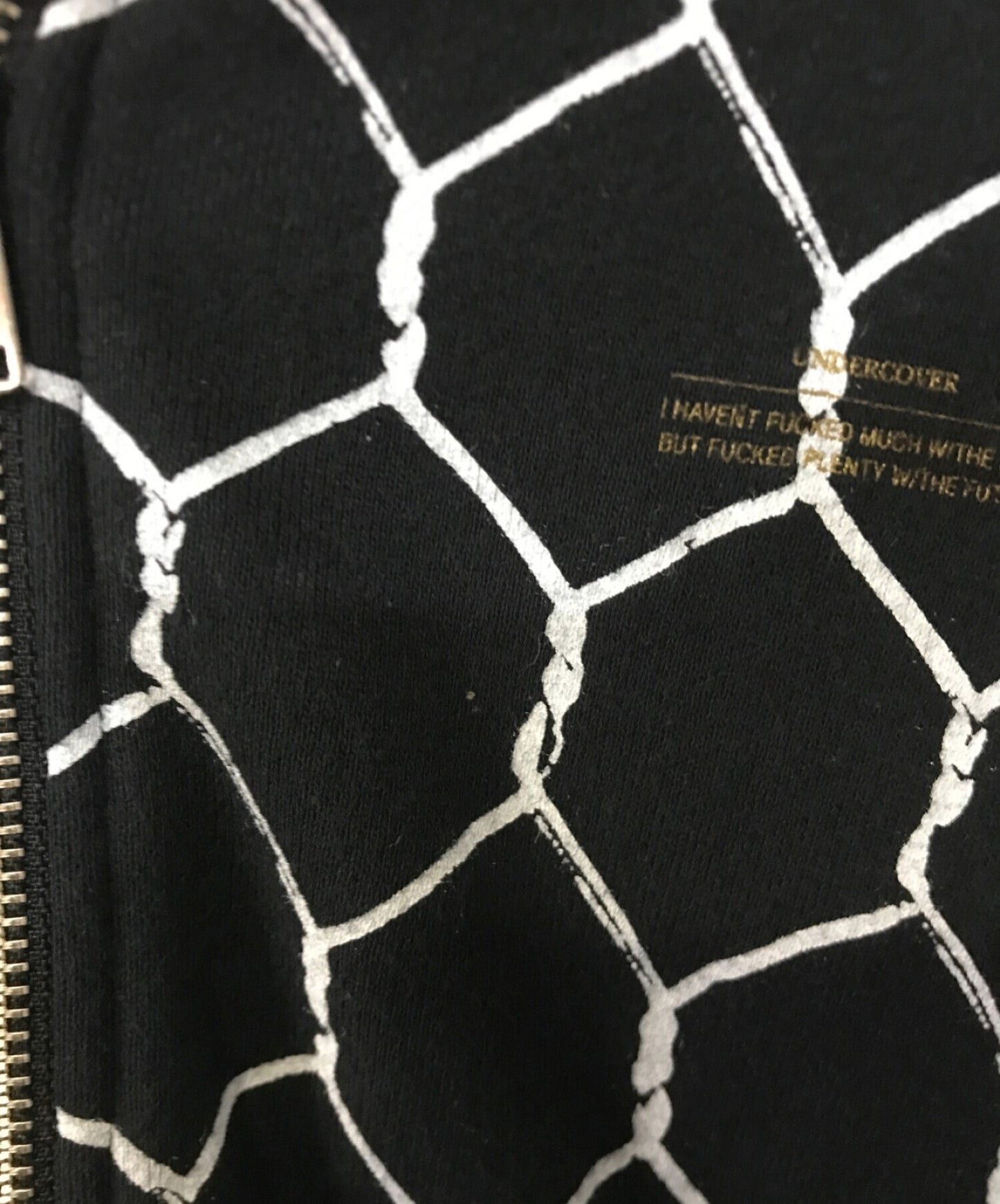 [Pre-owned] UNDERCOVER Wire mesh patterned hoodie UCR4805-2