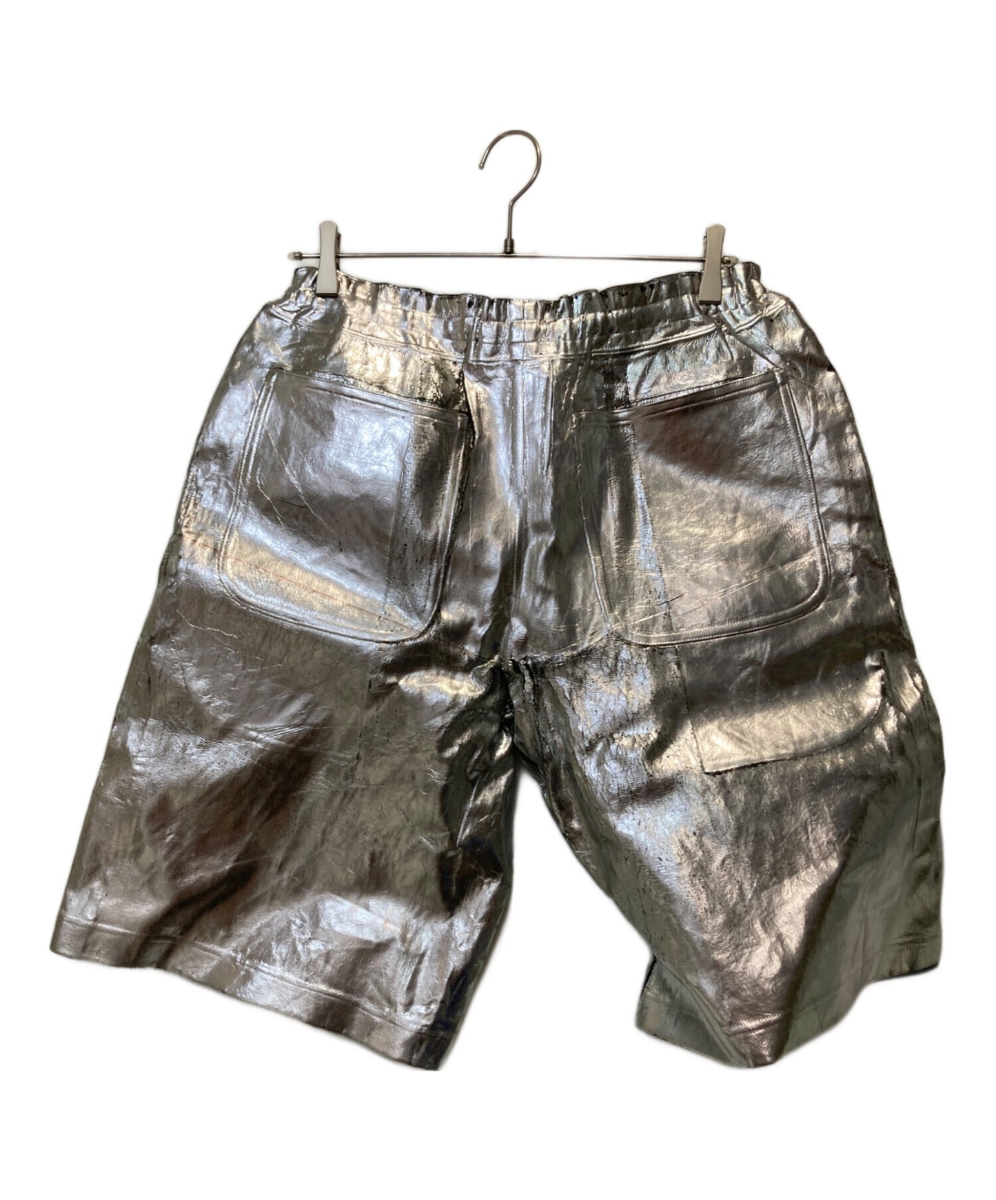 [Pre-owned] COMME des GARCONS HOMME PLUS Mura Print Metallic Shorts PG-T028