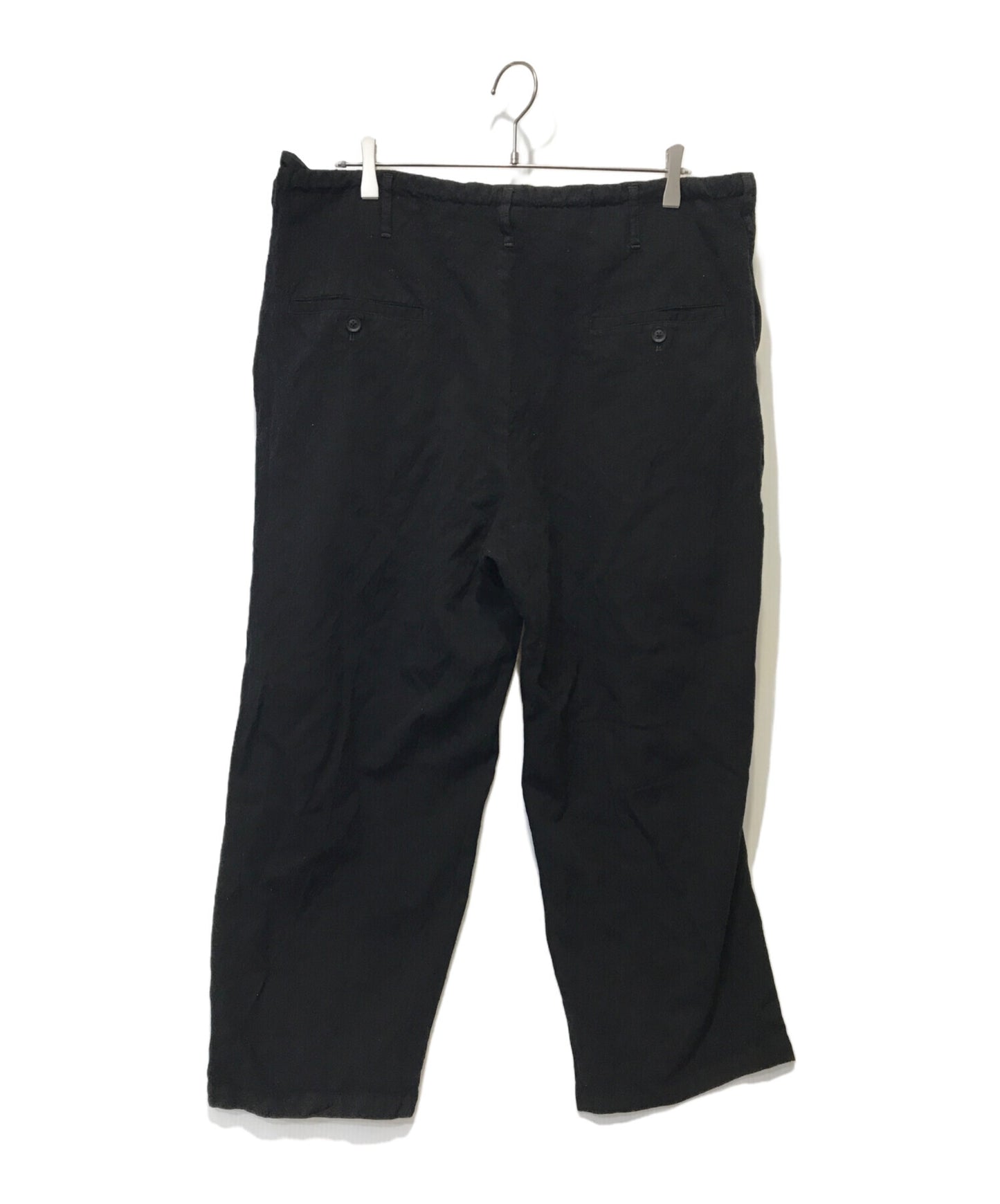 [Pre-owned] Yohji Yamamoto pour homme Wrinkled Gabba Standard String Pants HN-P05-100